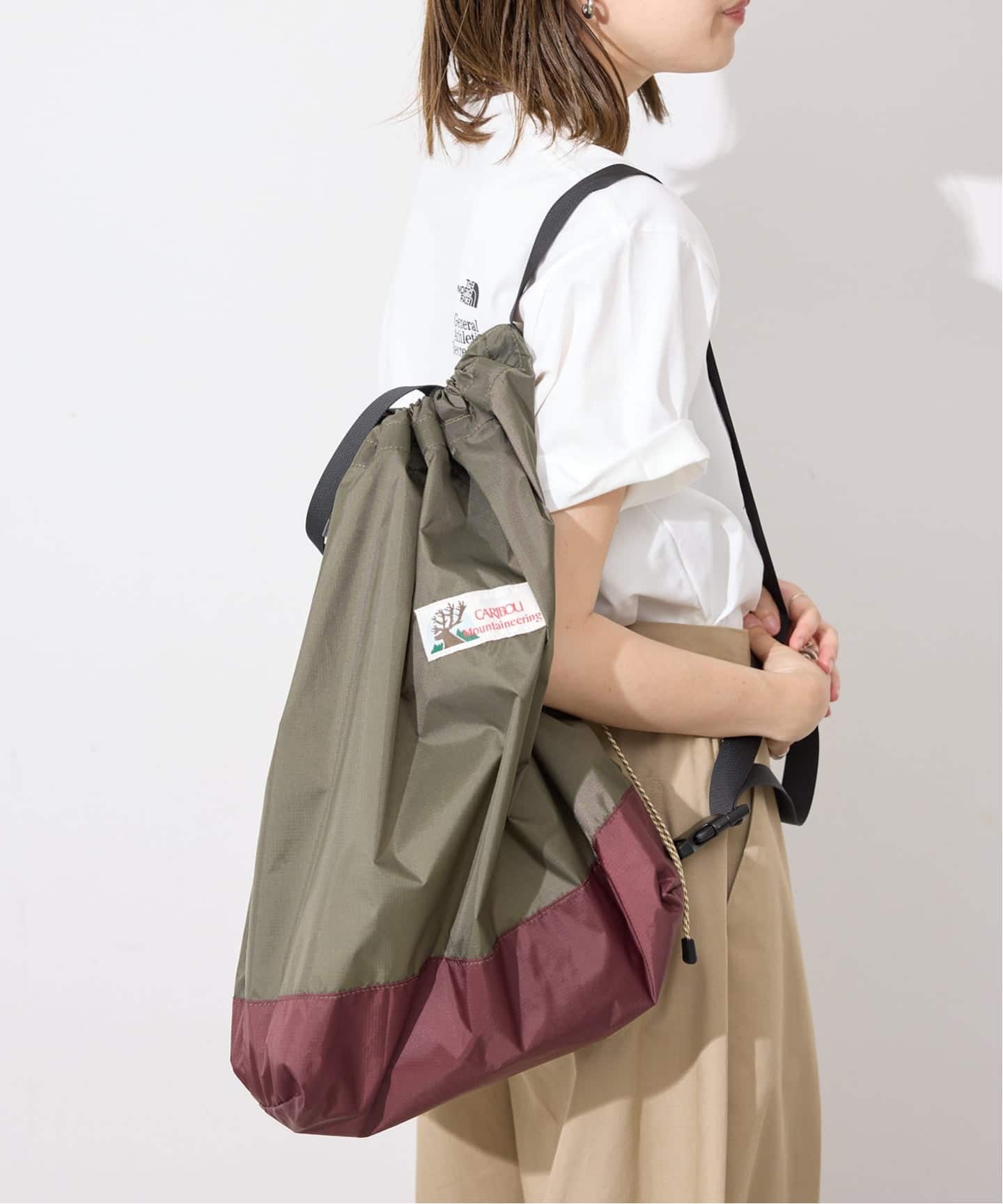 予約》CARIBOU MOUNTAINEERING SLOBE別注 巾着ショルダーバッグ