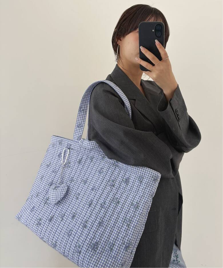 追加3予約》Margaux Dereume × SLOBE キルティングトートバッグ 