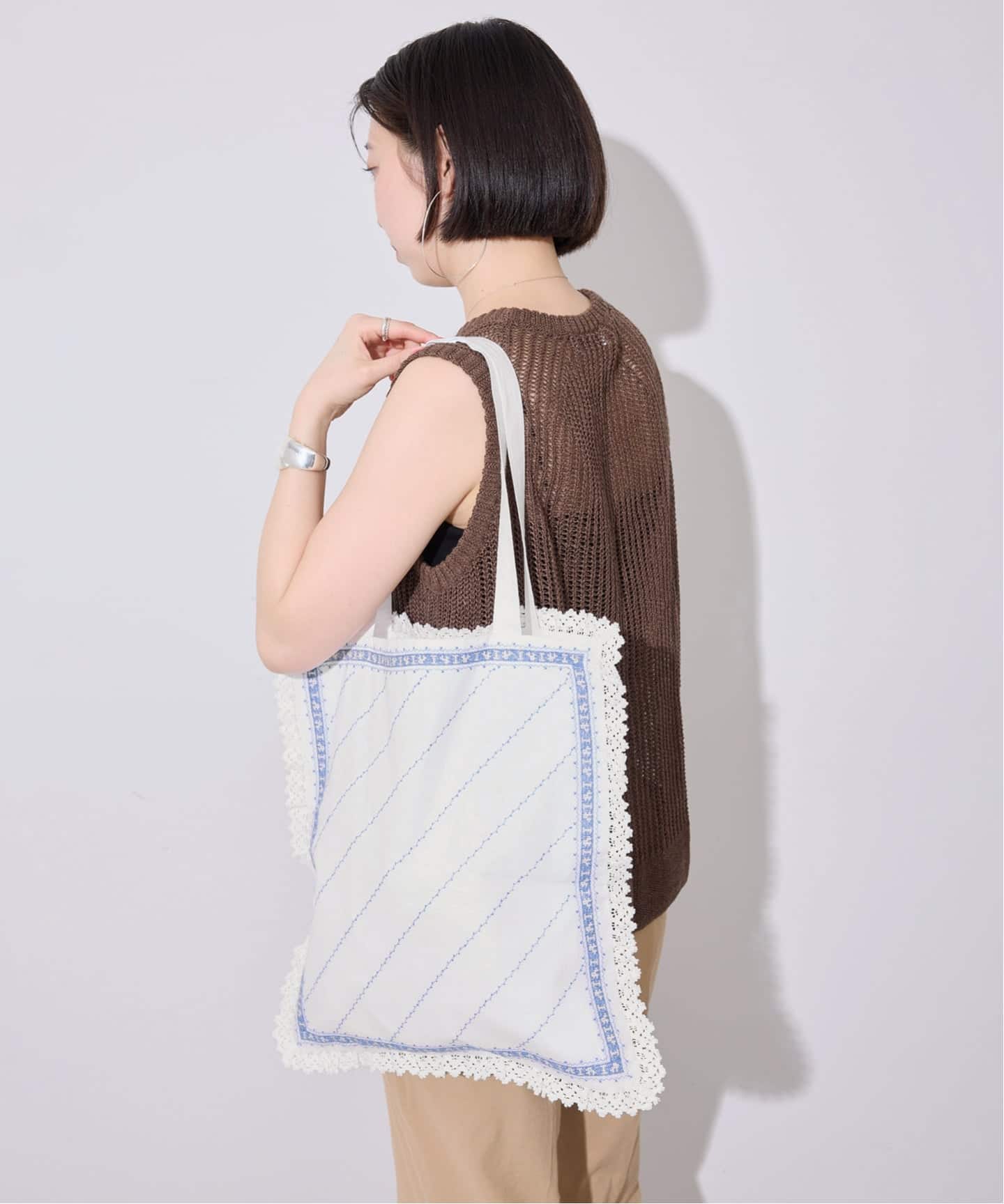 追加予約》crinkle crinkle crinkle SLOBE別注 handkerchief tote