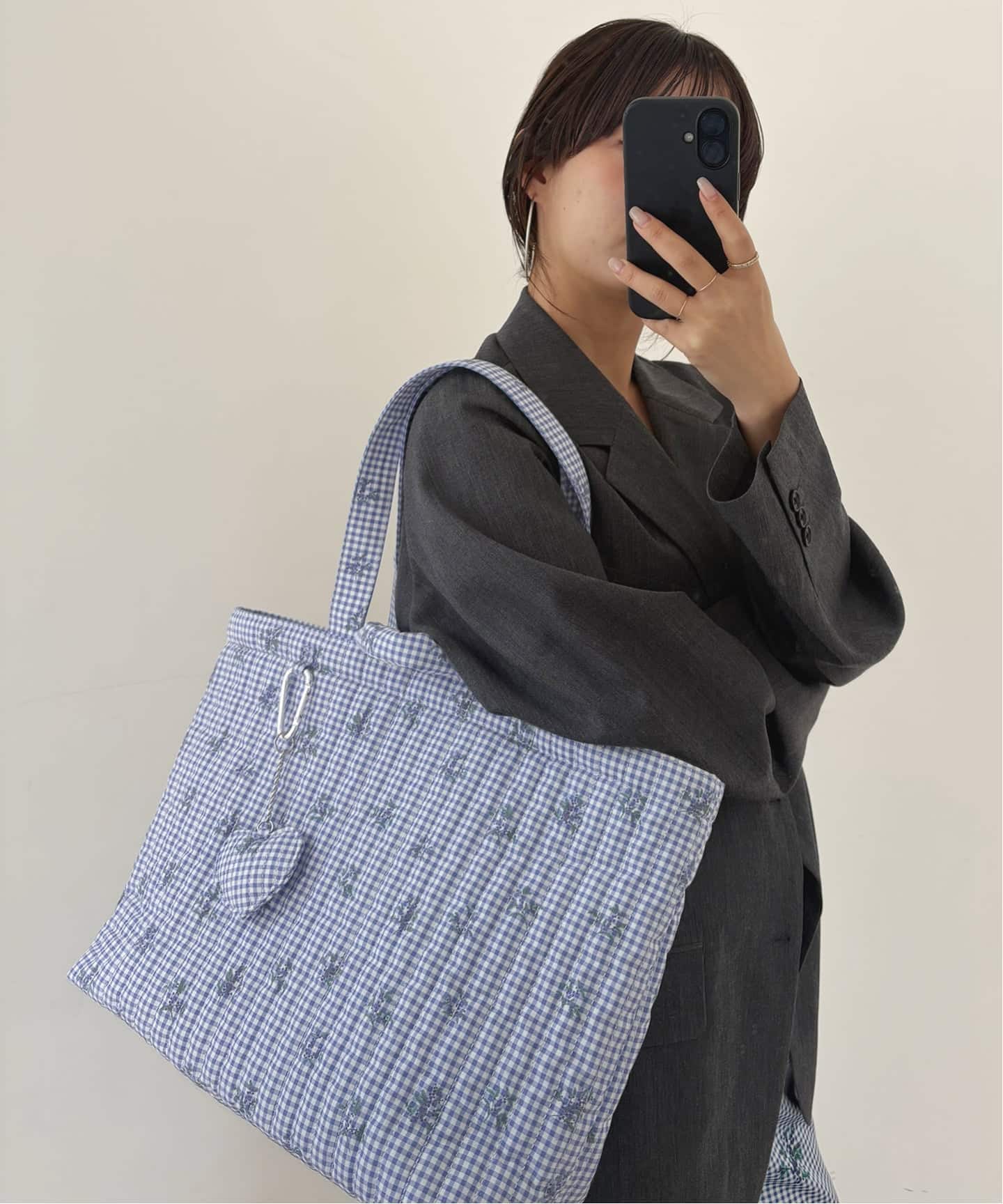 WEB限定/追加》Margaux Dereume × SLOBE キルティングトートバッグ
