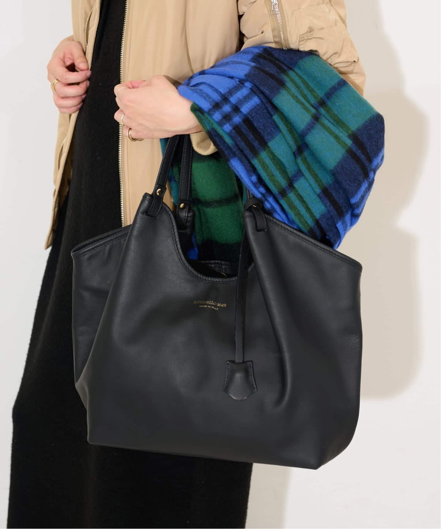 WEB限定/追加9予約》ANTONELLO MASI SLOBE別注 レザートートバッグ