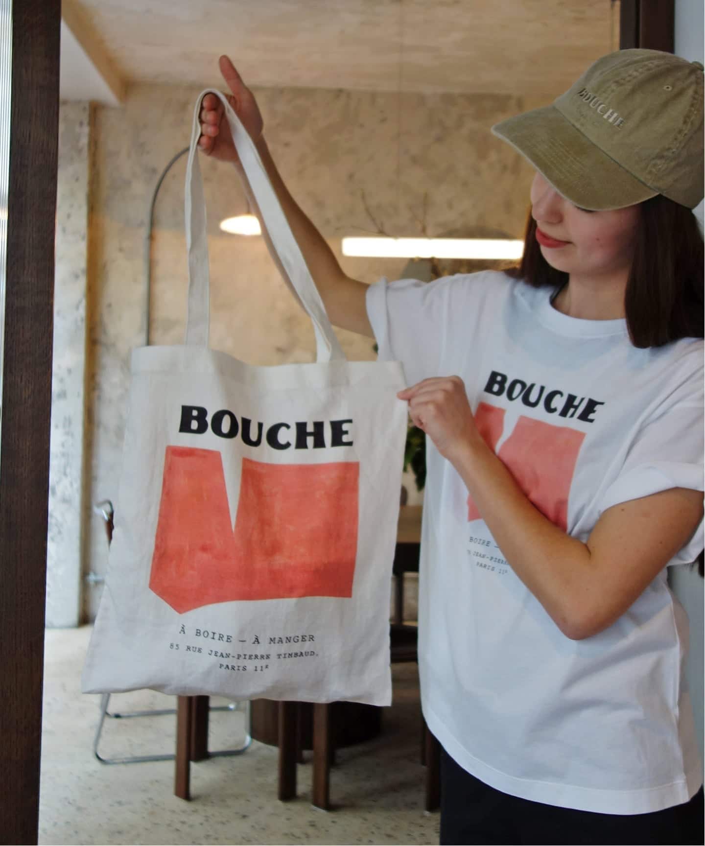 WEB限定/追加》BOUCHE SLOBE別注 リネントートバッグ（トートバッグ