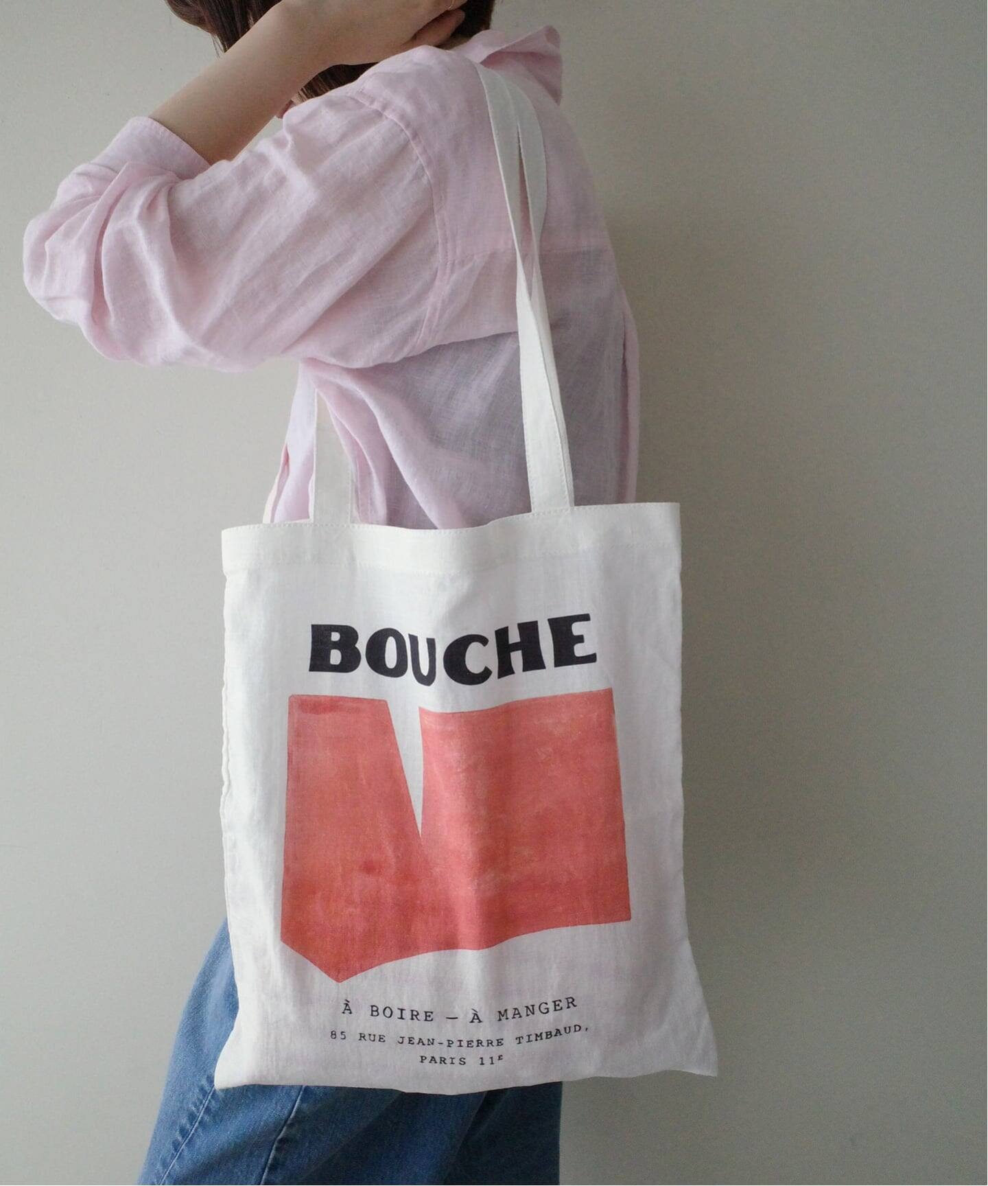 WEB限定/追加》BOUCHE SLOBE別注 リネントートバッグ（トートバッグ 