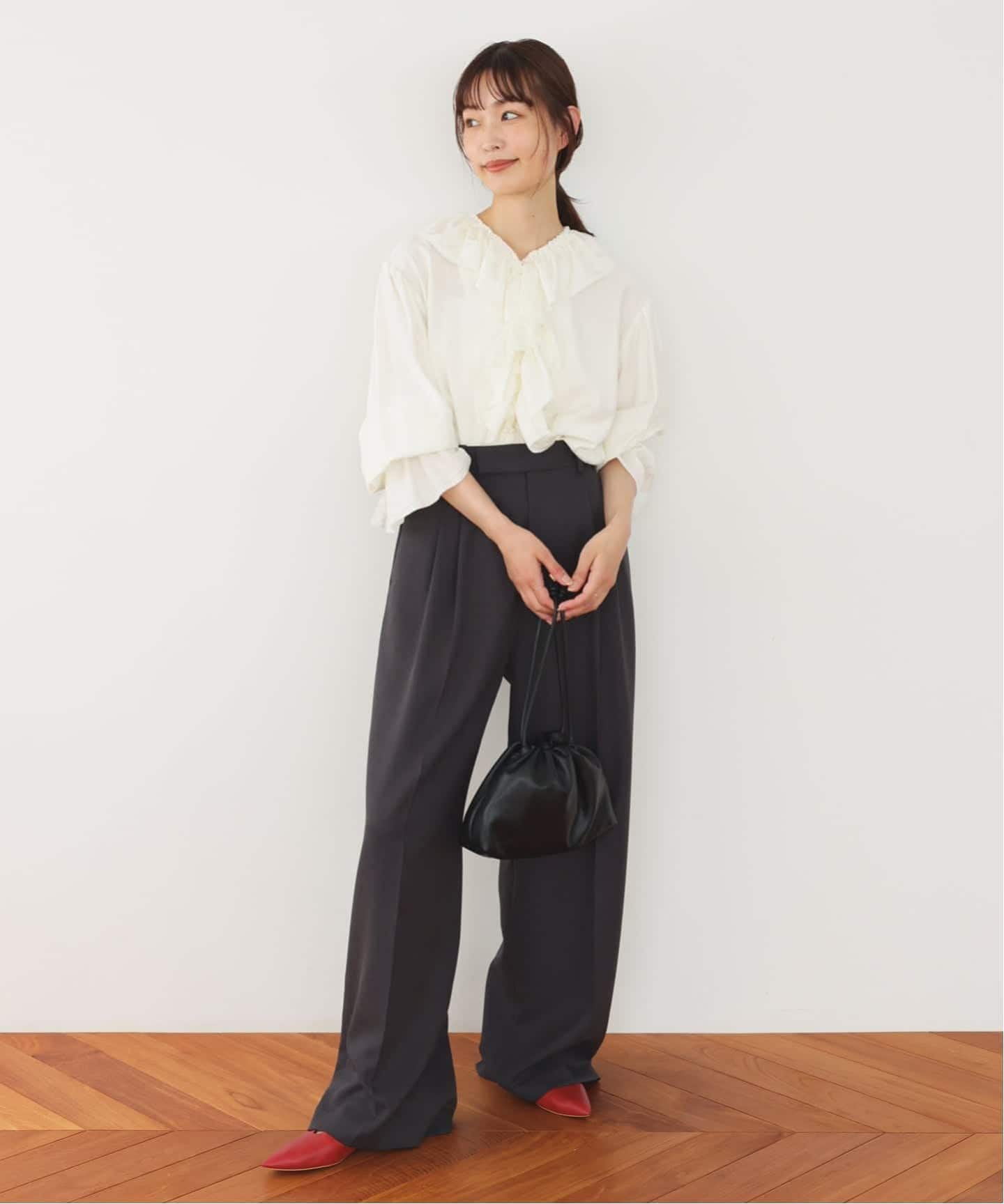 SLOBE IENA - ３点分 追加4》SLOBE 3WAY スムース巾着バッグ（その他バッグ）｜SLOBE IENA