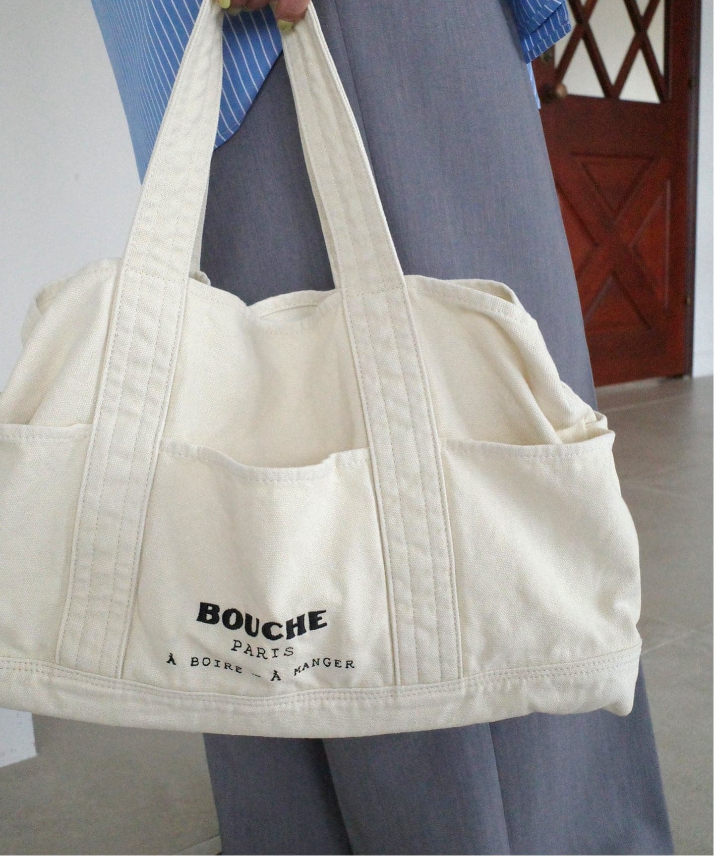 追加2》BOUCHE SLOBE別注 キャンバストートバッグ（トートバッグ