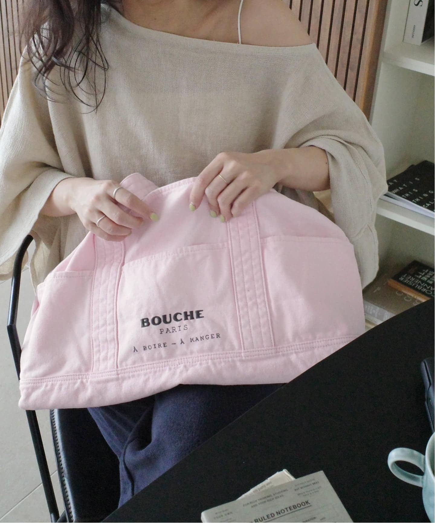 追加2予約》BOUCHE SLOBE別注 キャンバストートバッグ（トートバッグ