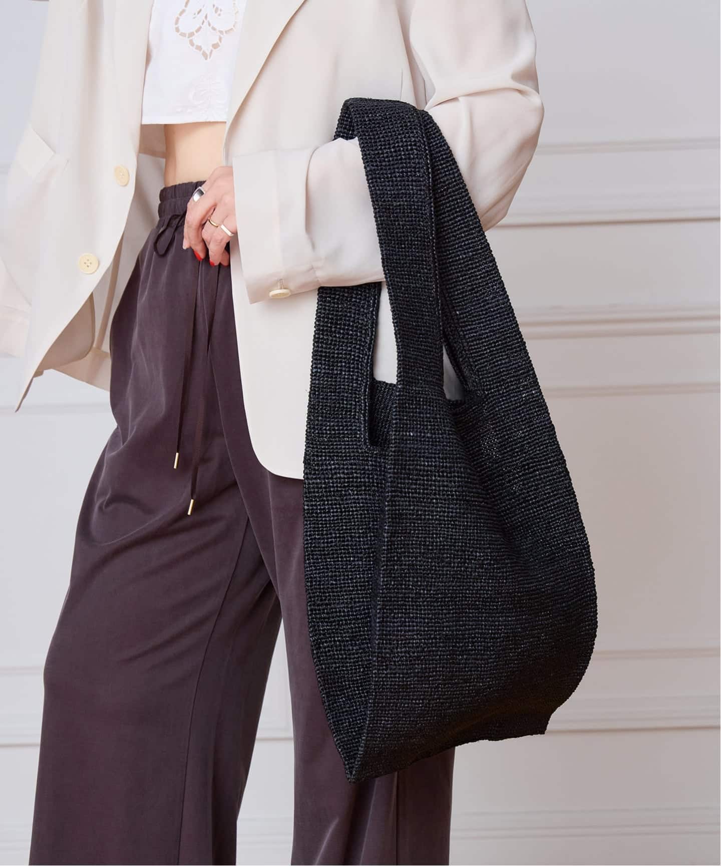 seya. セヤ RAFFIA SHOPPING BAG PEFA137-1（かごバッグ）｜IENA