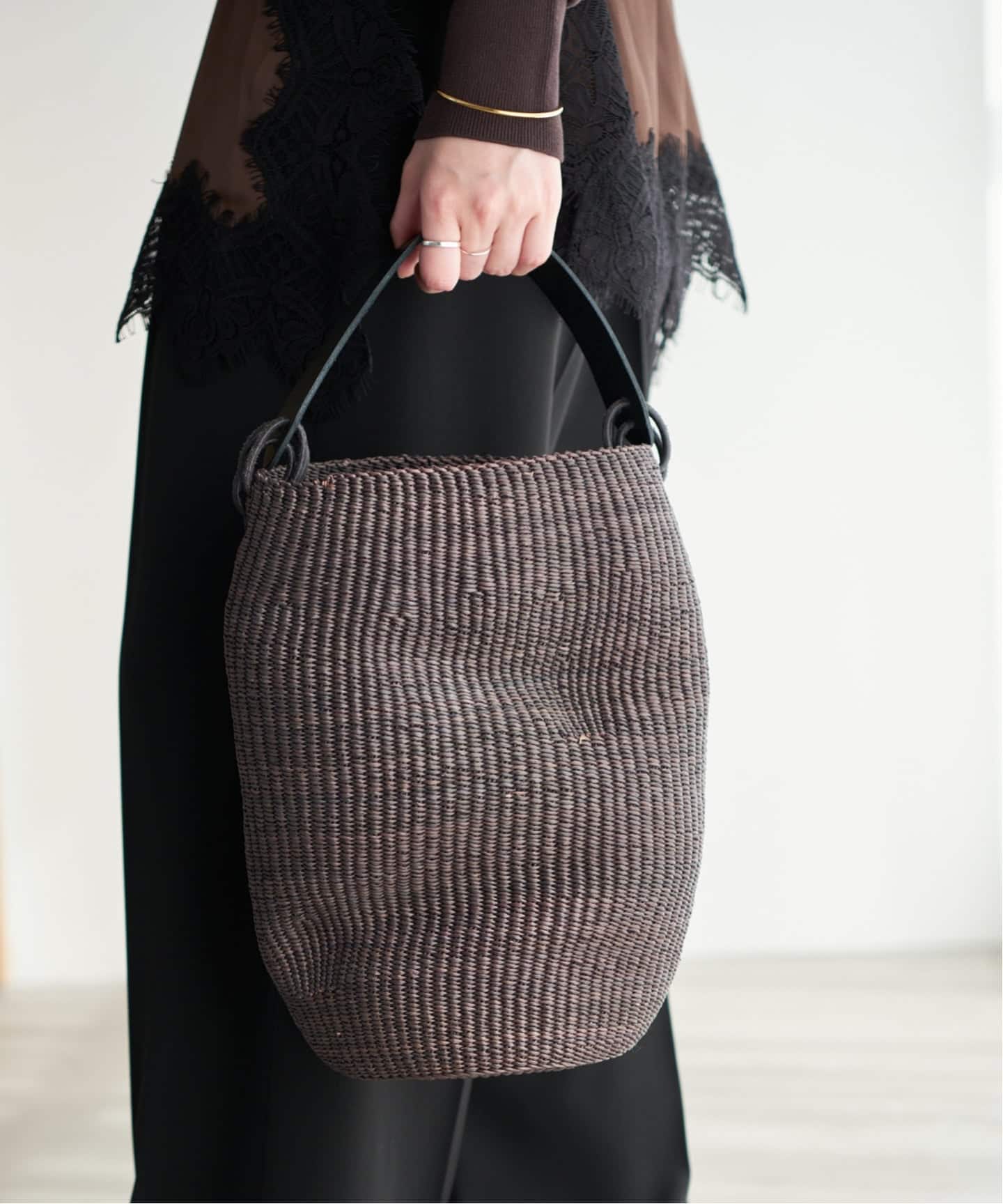 Plage INES BRESSAND 別注 POT FROISSE バッグ INES BRESSAND/イネス ブレッサンド 別注 POT FROISSE バッグ