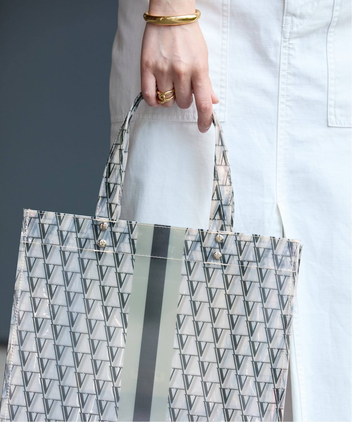 予約》VERMEILモノグラム PVCトートバッグ（トートバッグ）｜VERMEIL