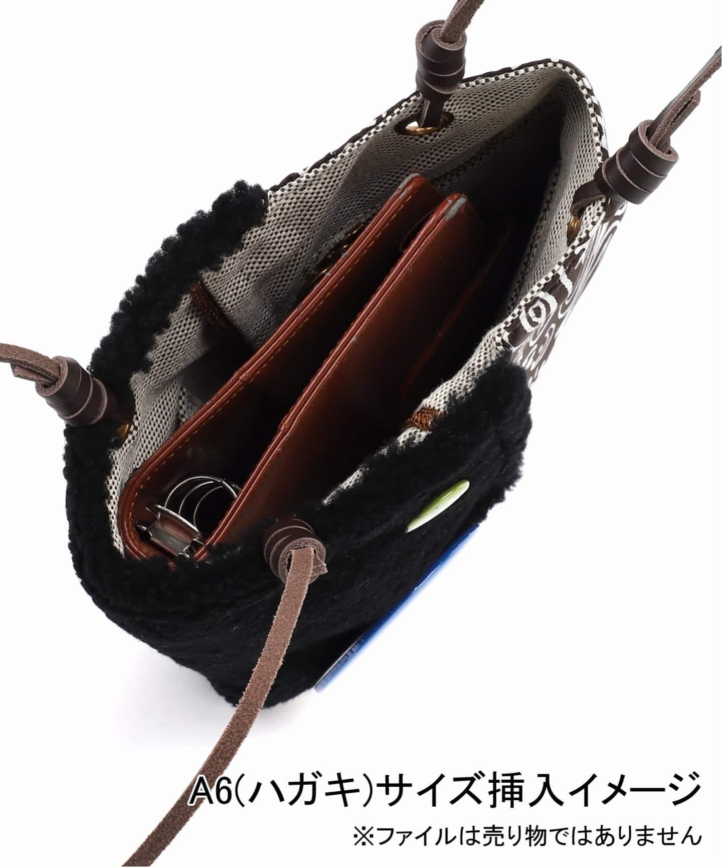 予約》manipuri マニプリ ボアプリントトートS Paris缶バッジ付 H21