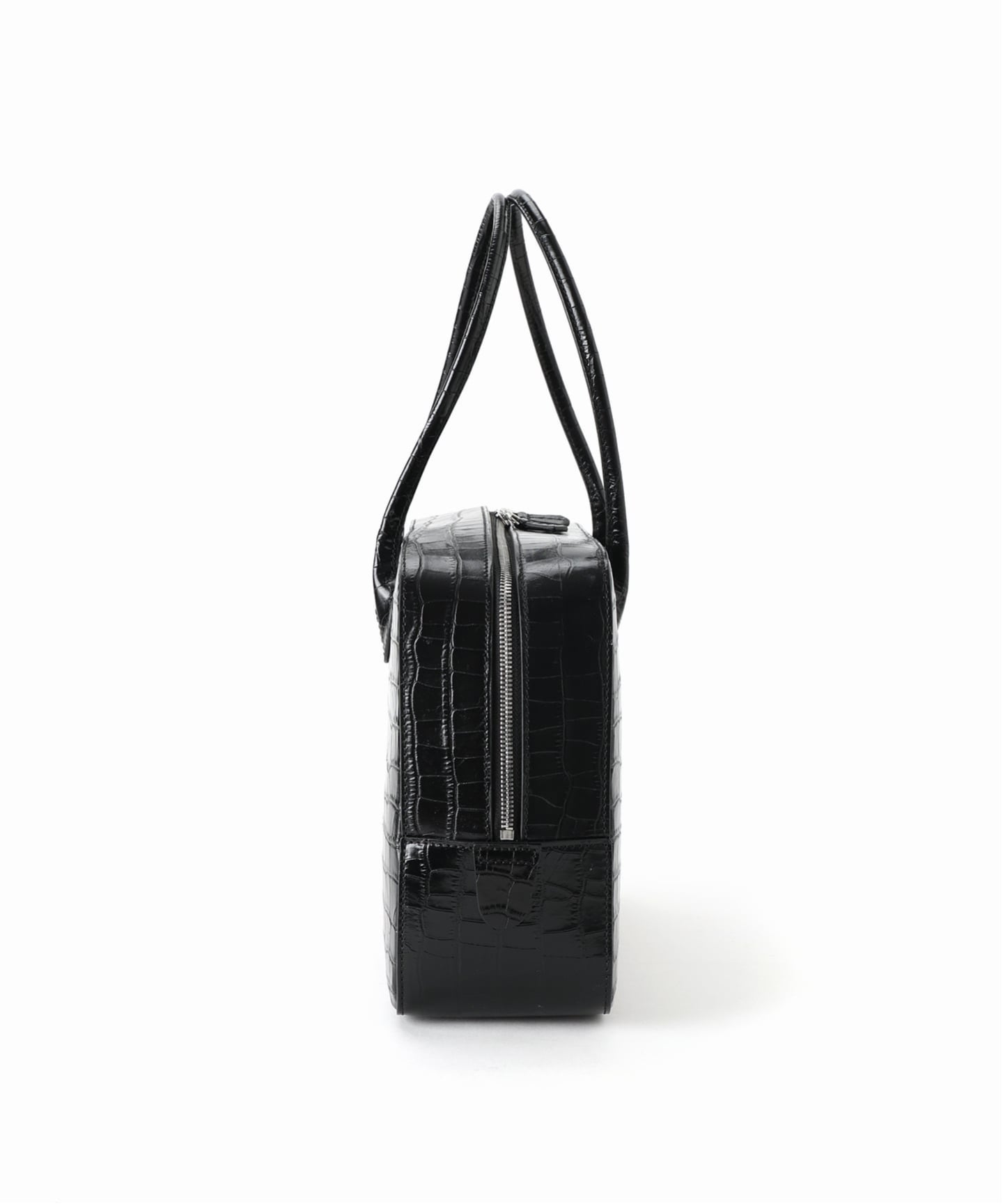 MAISON CANAU メゾン カナウ ボックスボストンL別注クロコ型押し