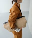 《予約》GAVA ガバ ラフィアx牛革 トートバッグ NIKO