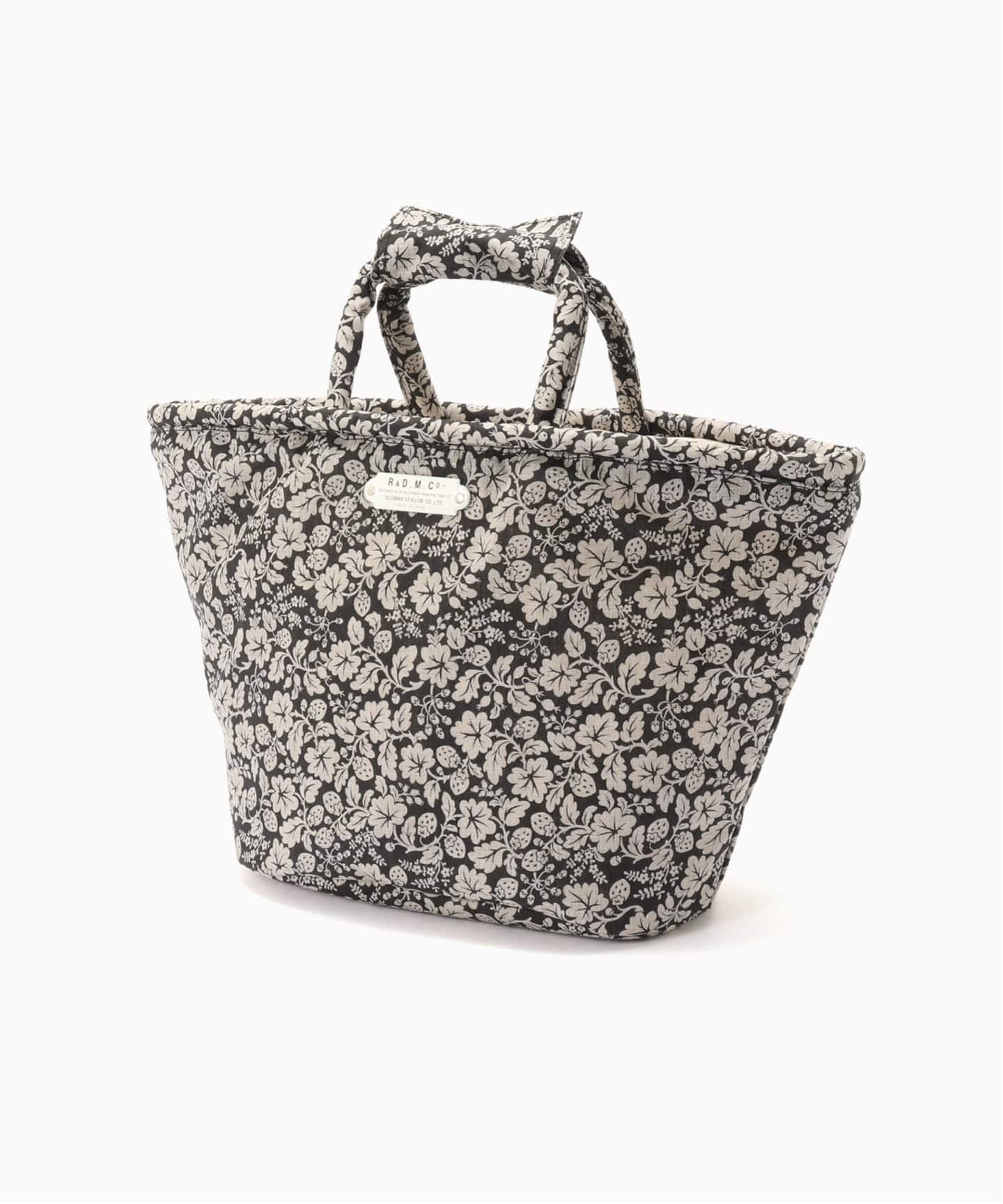 R&D.M.Co. ワイルドベリー　トートバッグ R&D.M.Co- LITTLE WILD BERRY LINEN BAG / Black