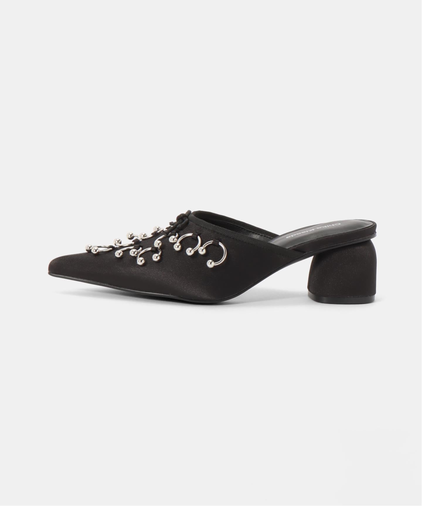 BK38 ピアスミュール chikakisada 即購入⭕️ CHIKA CZ-26094：ミュール（サンダル）｜CITYSHOP MULE RIBBON KISADA 靴