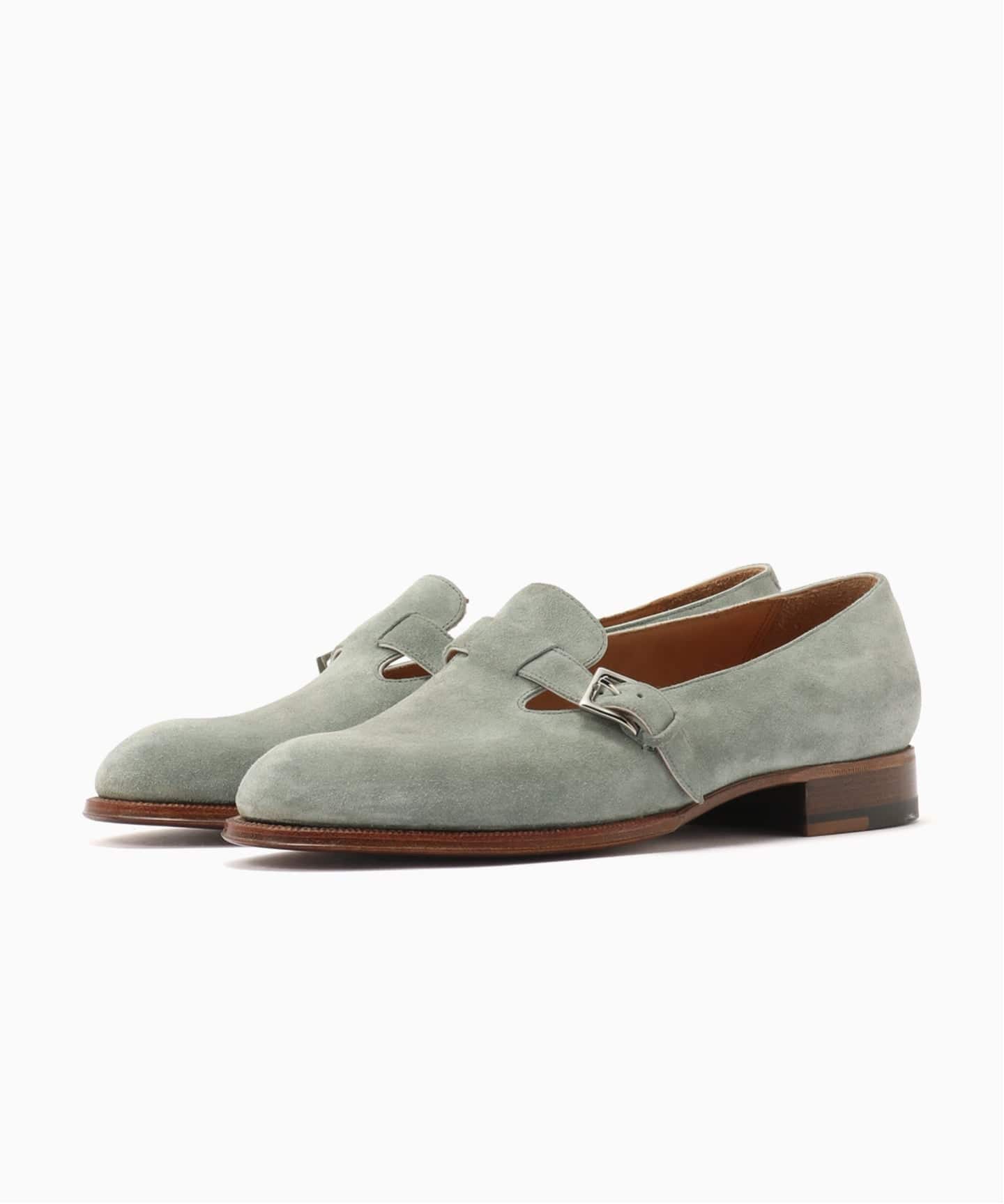 Le Yucca’s レユッカス グレー スエード モカシン 41 Le Yucca's / レユッカス】 別注 Strap slip on：ストラップ