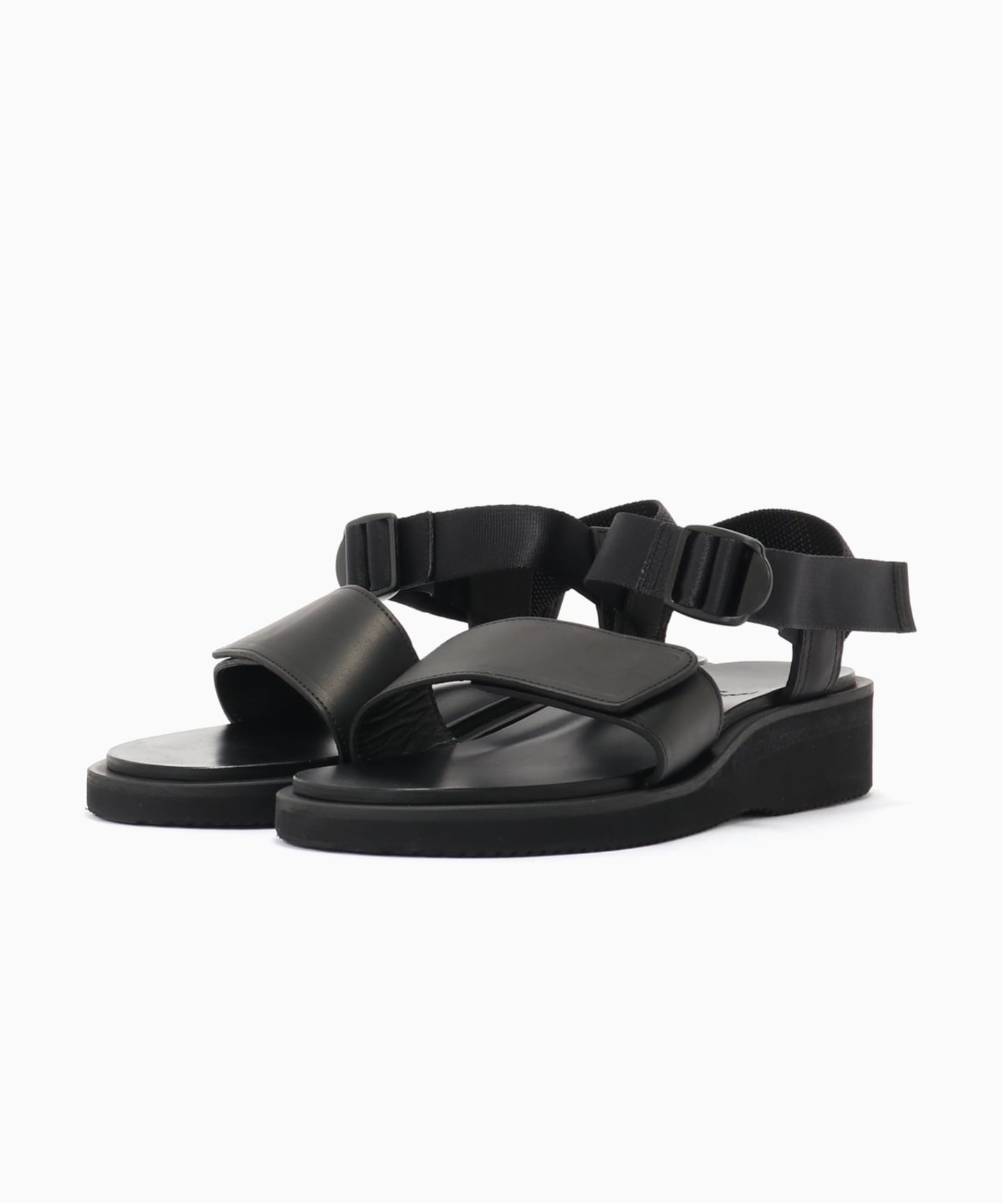 FOOTWORKS / フットワークス】Velcro Straps Smooth Leather（サンダル