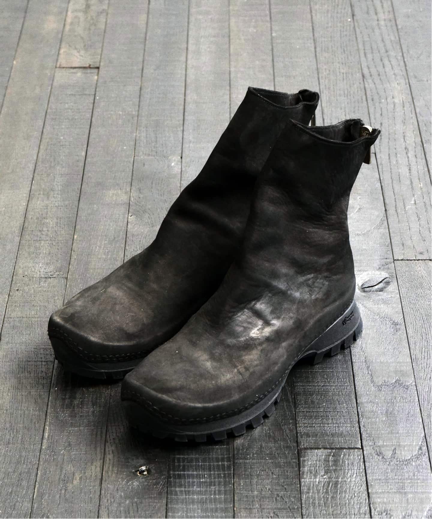 COMOLI × GUIDI】バックジップ ブーツ（ブーティ・ショートブーツ）｜L
