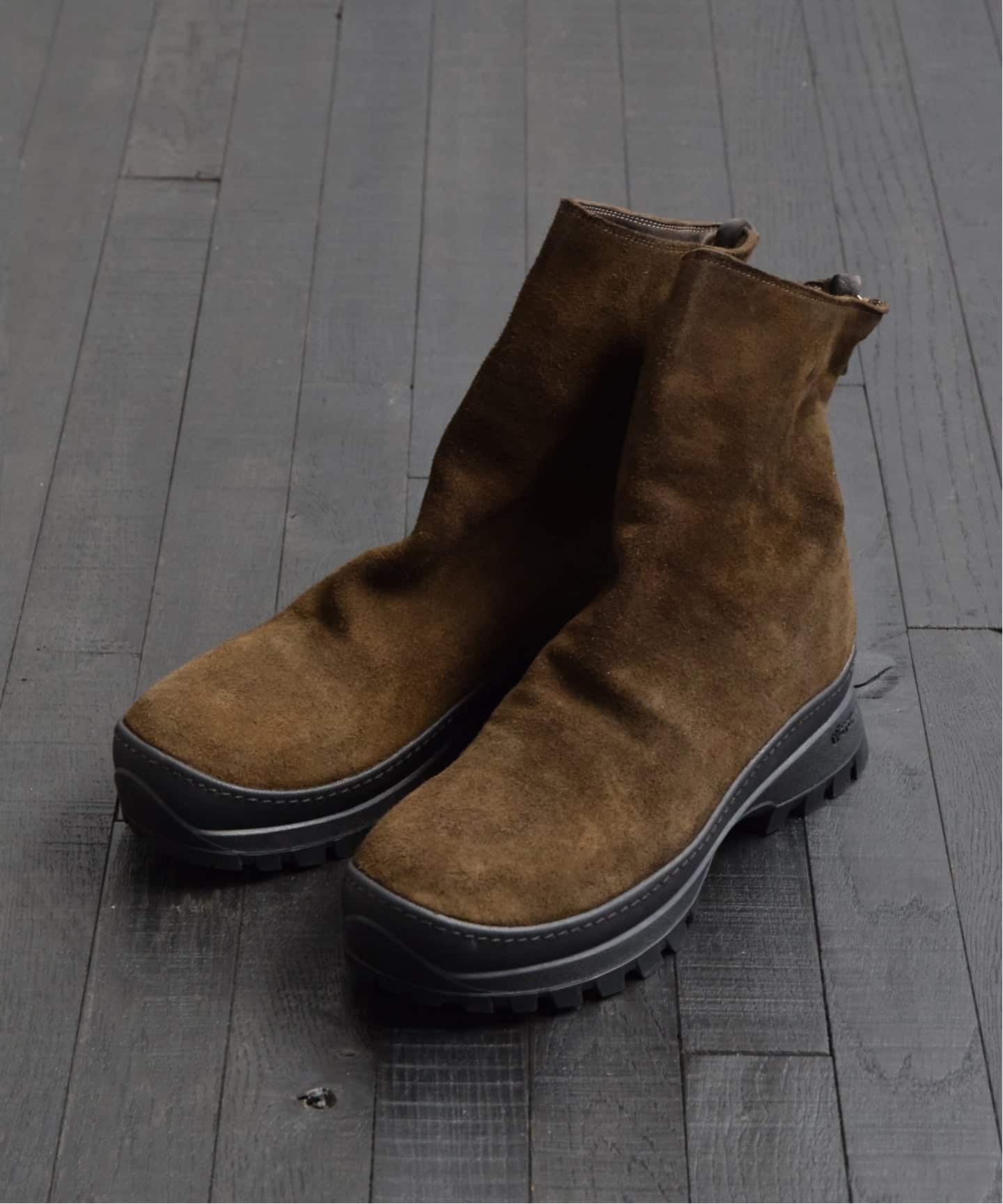 COMOLI × GUIDI】バックジップ ブーツ（ブーティ・ショートブーツ）｜L