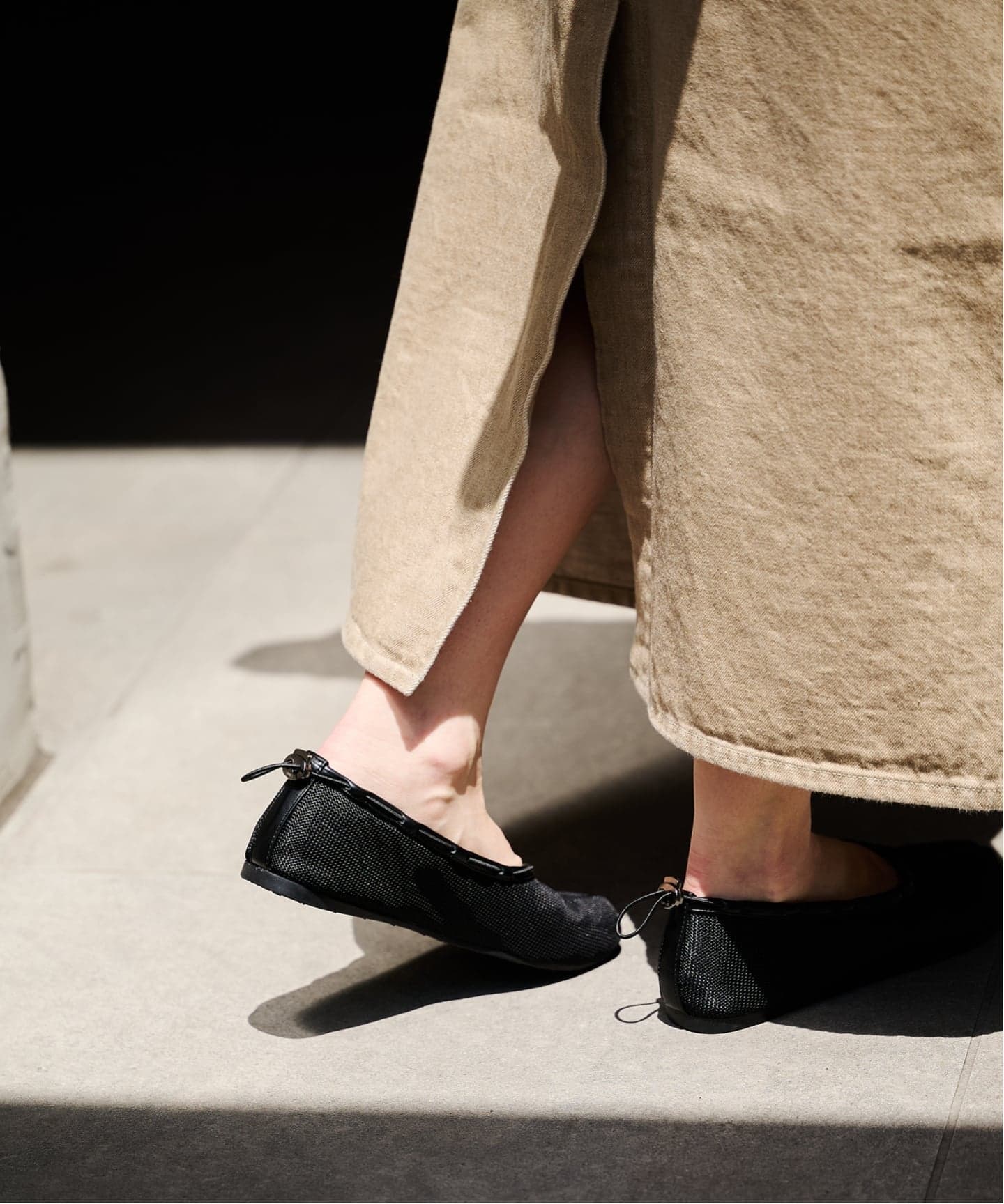 PAES Mesh Air String Flat（バレエシューズ）｜BOICE FROM BAYCREW'S