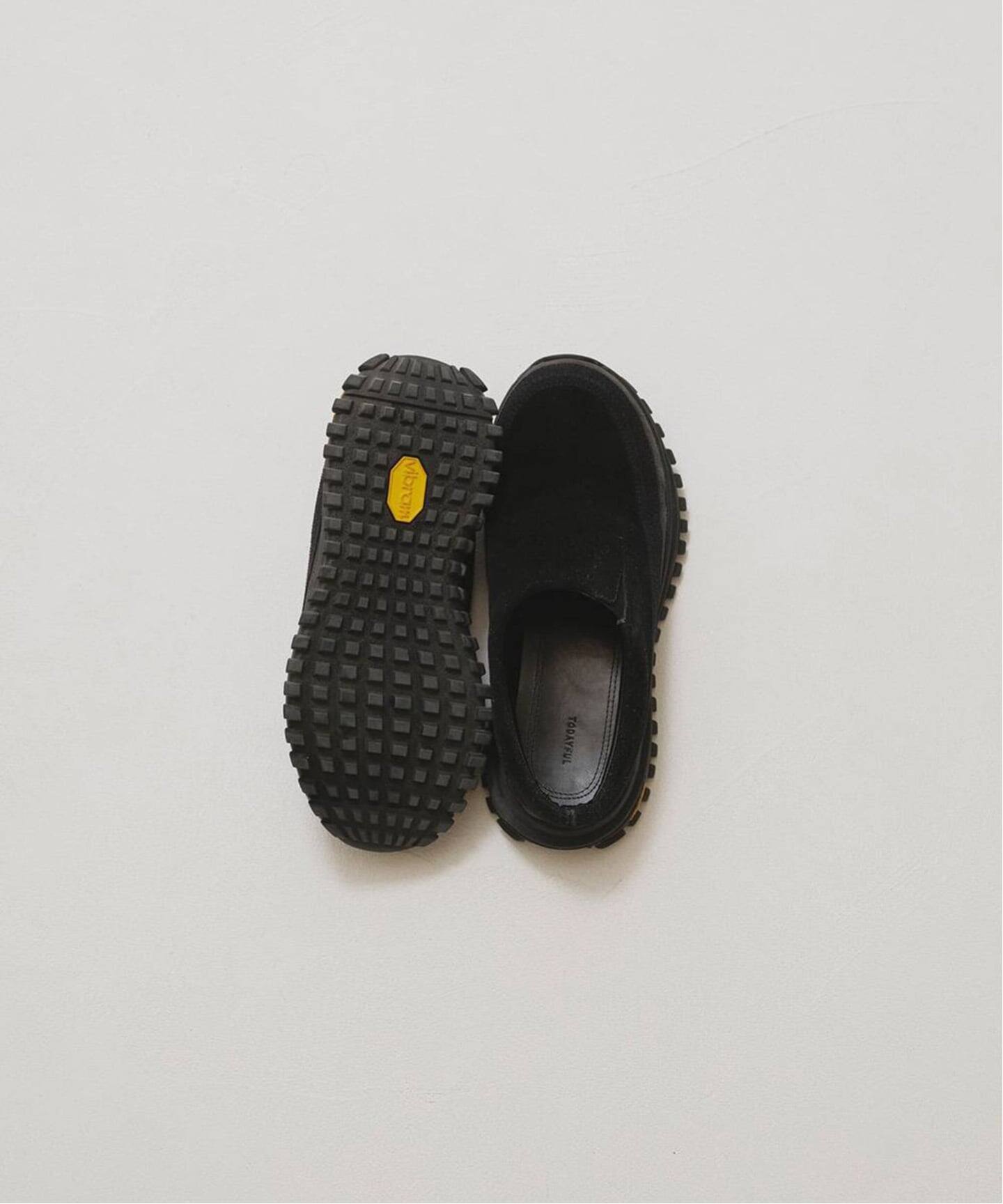 TODAYFUL ブラック スリッポン 予約》TODAYFUL Vibramsole Leather Sabot（スリッポン）｜BOICE FROM