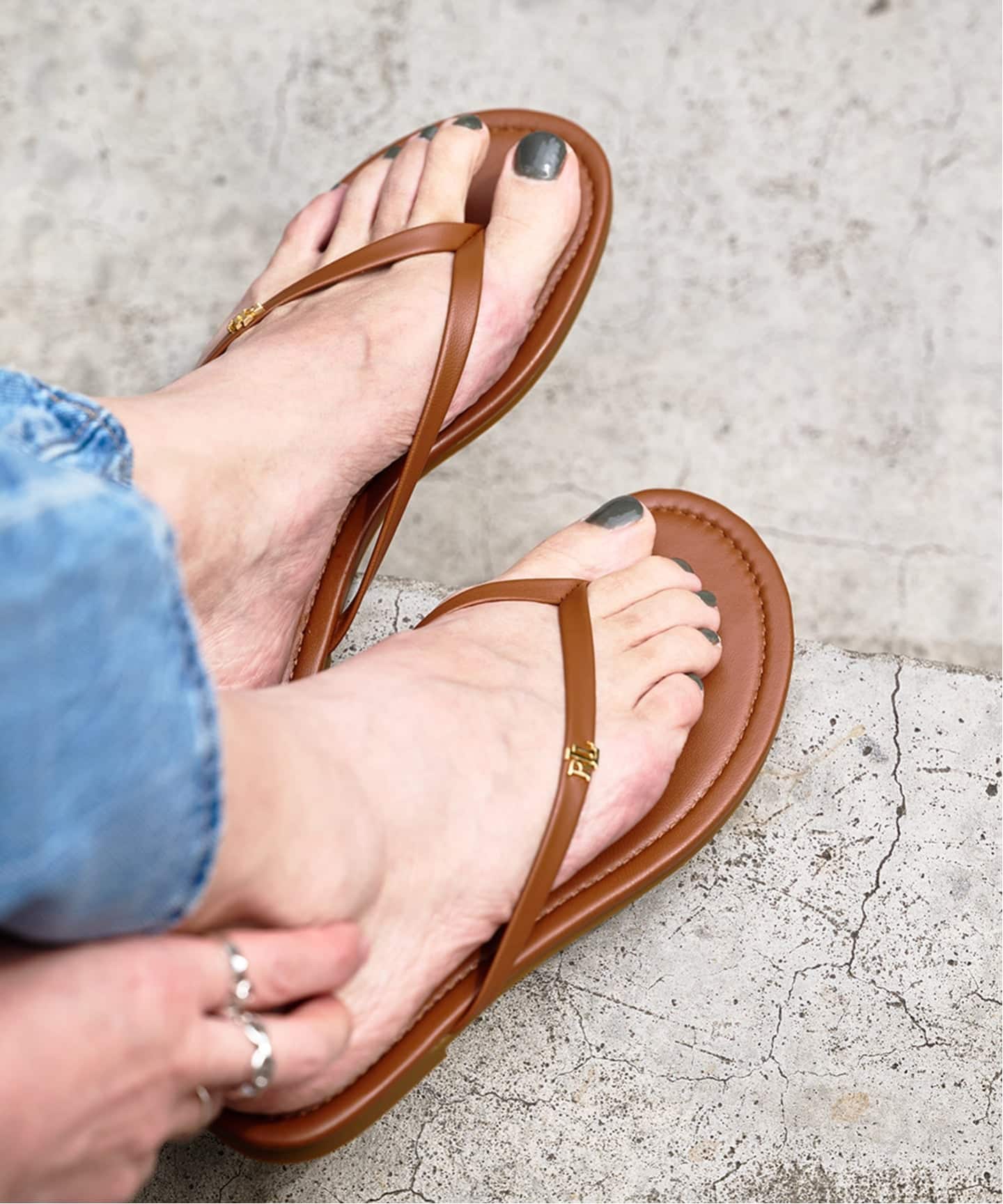 LAUREN (RALPH LAUREN)RAQUEL-SANDALS-FLIP（サンダル）｜BOICE FROM