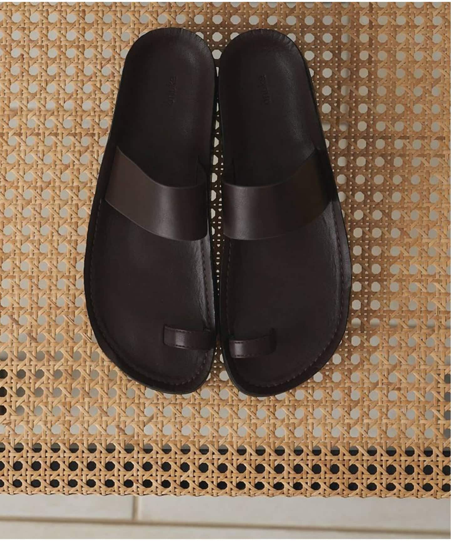 靴 anuke Ecoleather Belt Sandals black 38 anuke Ecoleather Belt Sandals（サンダル）｜BOICE FROM BAYCREW'S