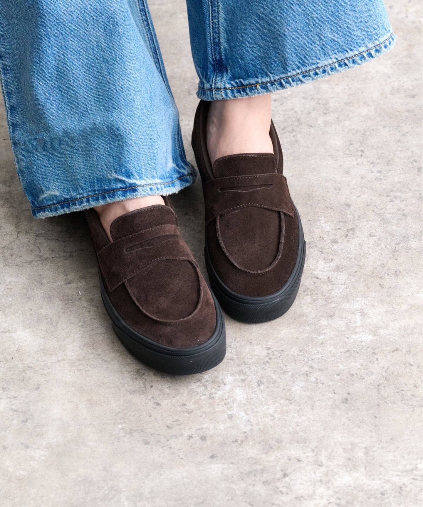 VANS ヴァンズ ローファー スリッポン スエード ブラウン 28.0cm