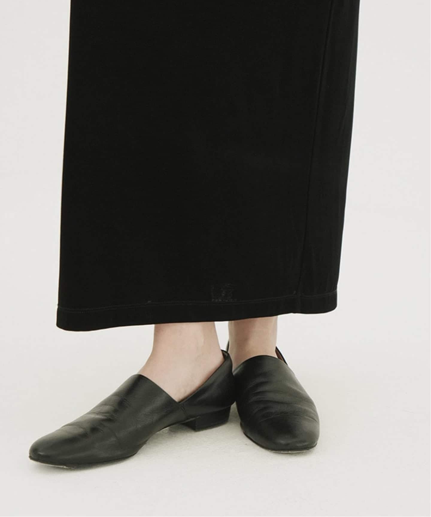 靴 CLANE SIDE CUT STACKED HEEL FLAT SHOES CLANE SIDE CUT STACKED FLAT SHOES（レザーシューズ）｜BOICE FROM