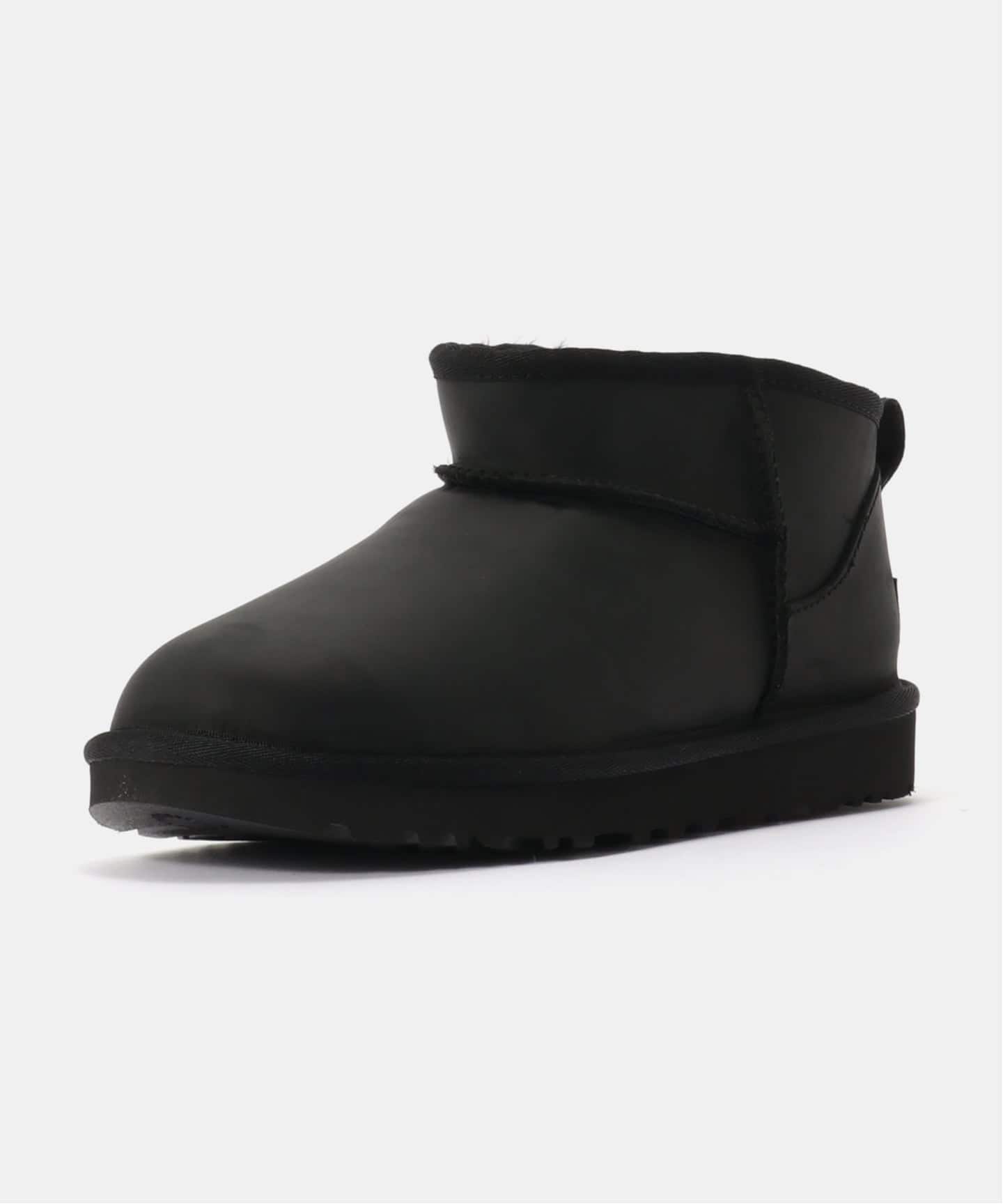 UGG W Classic Ultra Mini LTHR 1174210-BLAK（ブーティ・ショート
