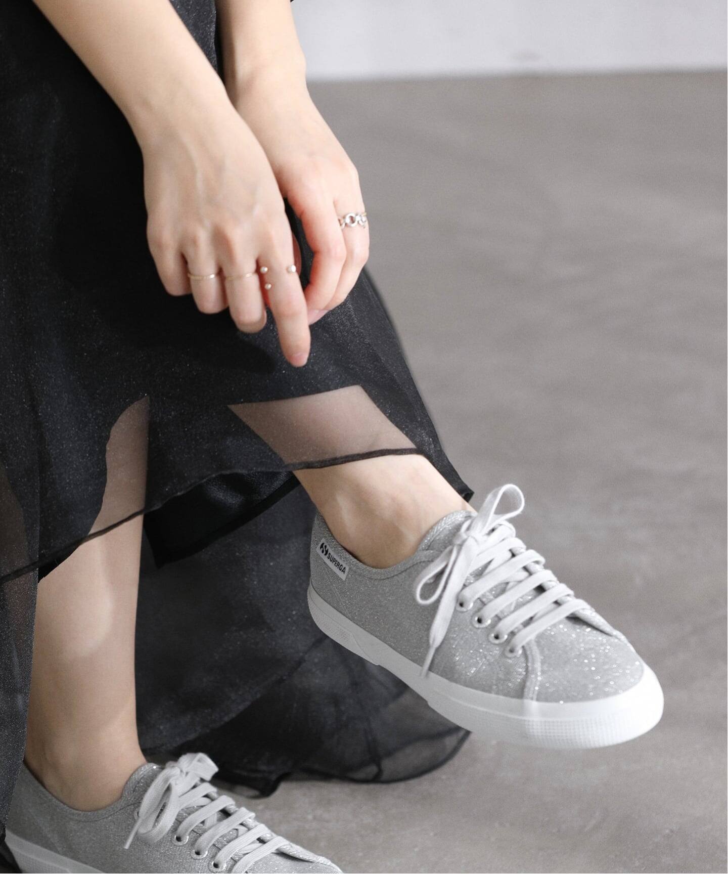 SUPERGA スペルガ ニット/セーター  グレー M SUPERGA /スペルガ ERSEY LAME LEGGERA（スニーカー）｜La Totalite