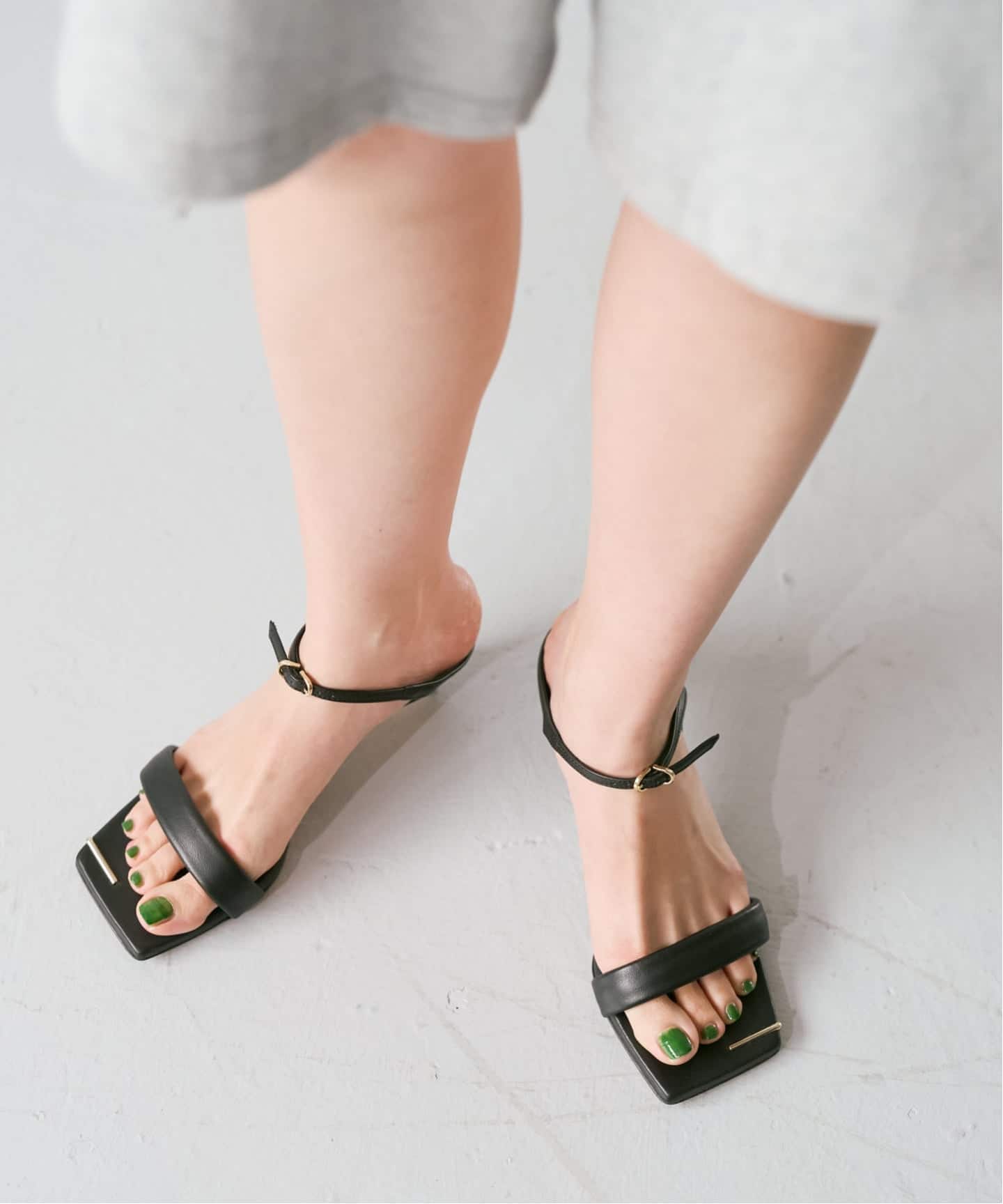 henri en vargo/サンダル/38/BLK/レザー/230072