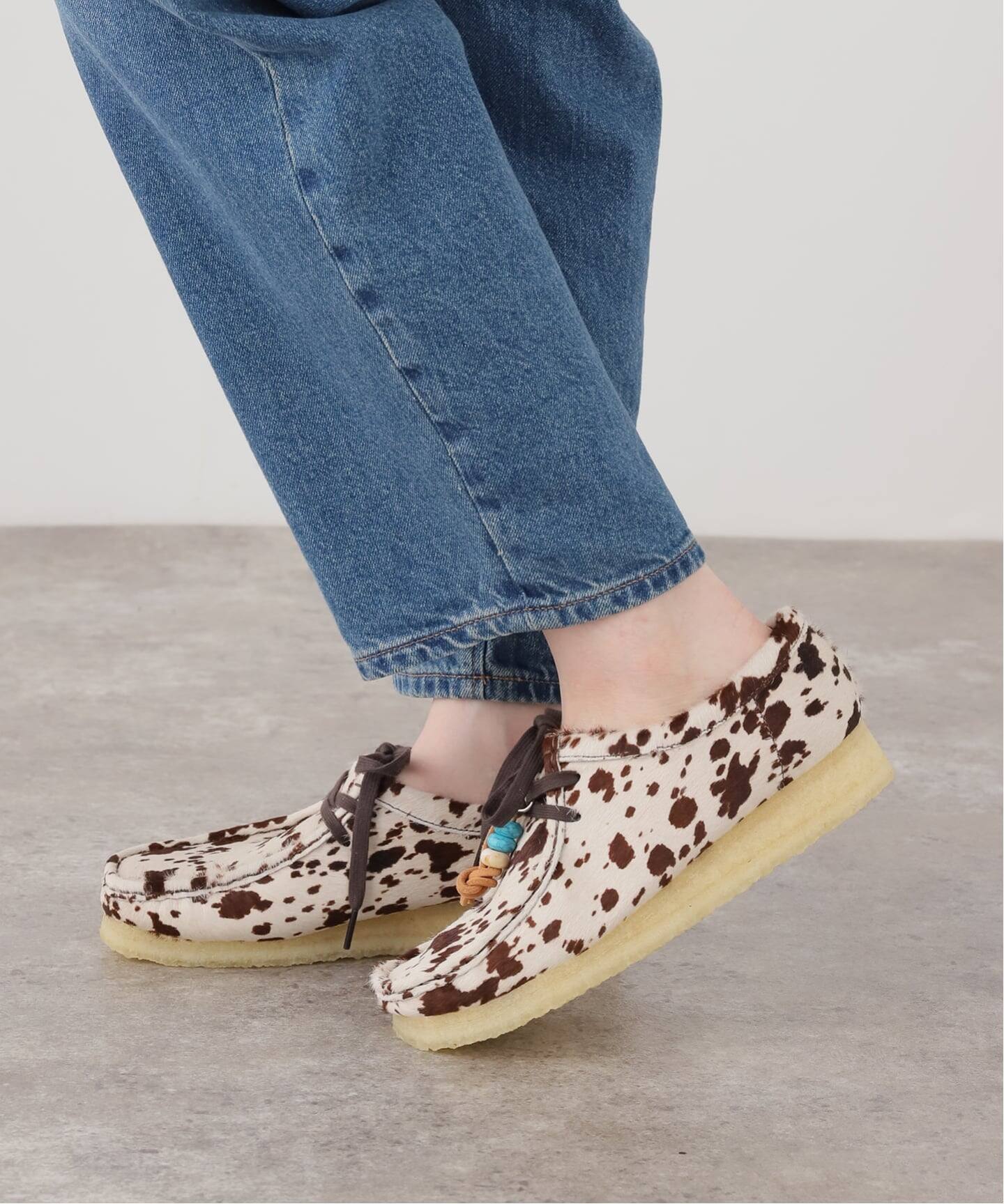 CLARKS / クラークス Wallabee Brown Cow Print（その他シューズ