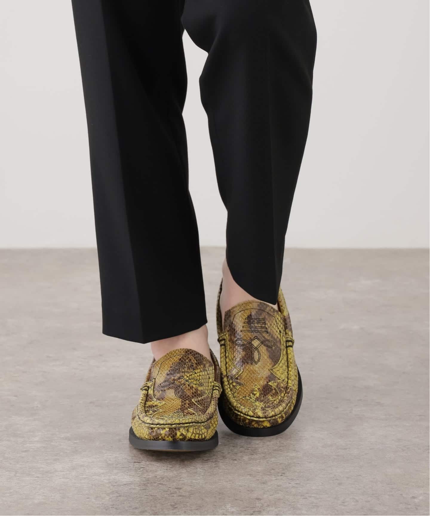 TanC TOKYO / タンクトウキョウ PYTHON COWBOY LOAFERS（ローファー