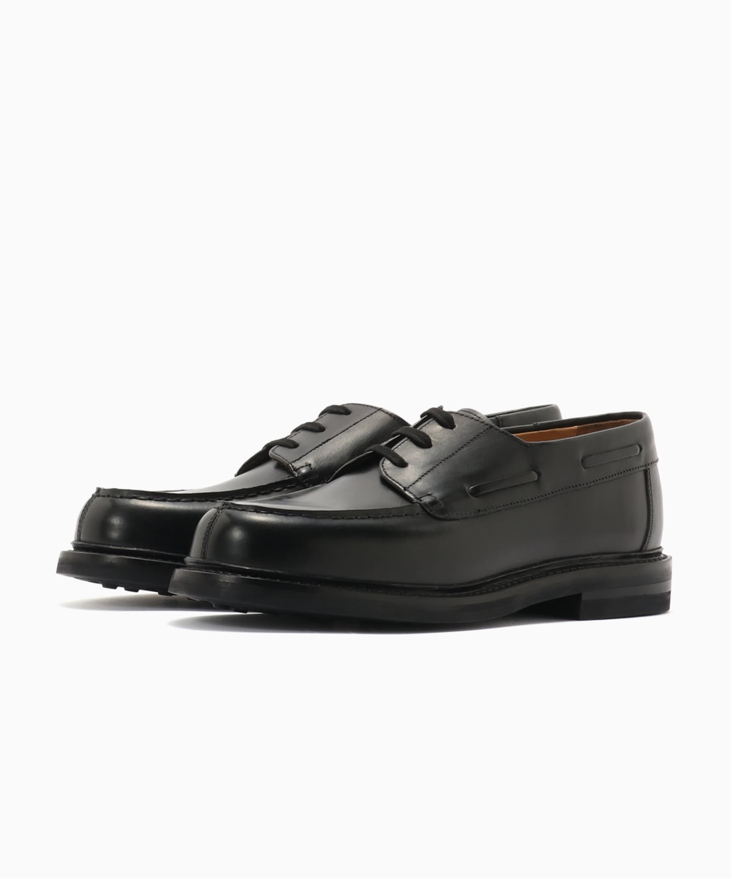 HARROGATE SLOANE デッキシューズ UK7.5 ブラック HARROGATE SLOANE デッキシューズ UK7.5 ブラック HARROGATE - SLOANE