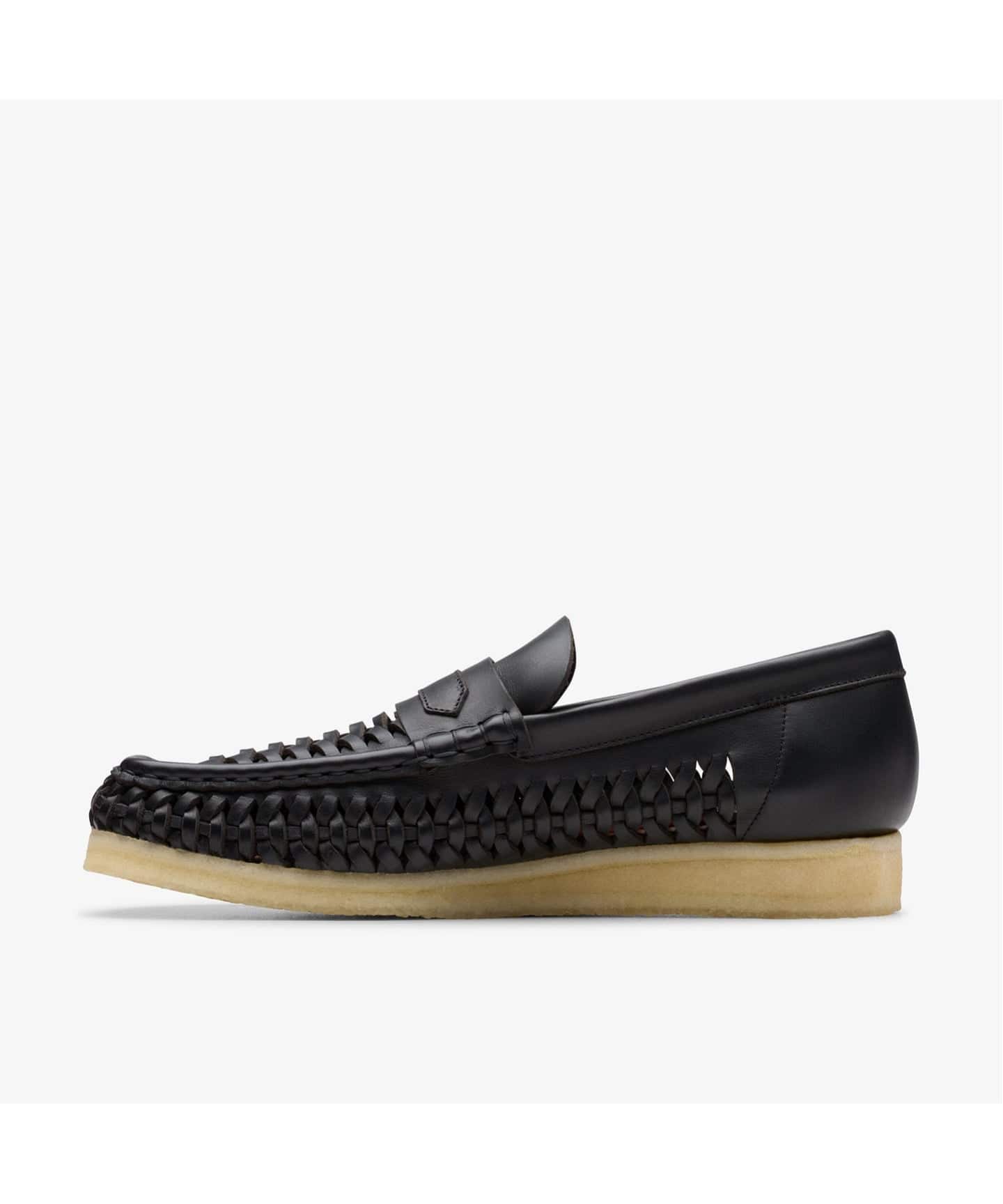 クラークスClarks Clarks（クラークス）WB Penny Weave Black Leather（その他シューズ