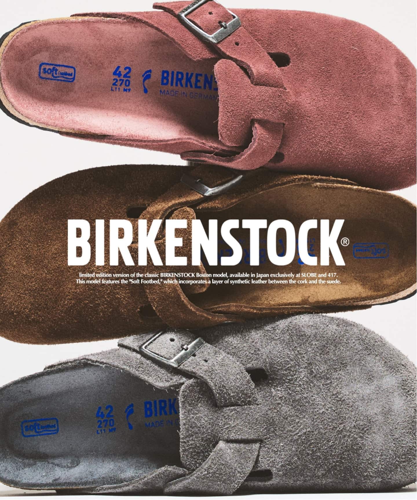限定 BIRKENSTOCK / ビルケンシュトック Boston SFB Narrow（サンダル