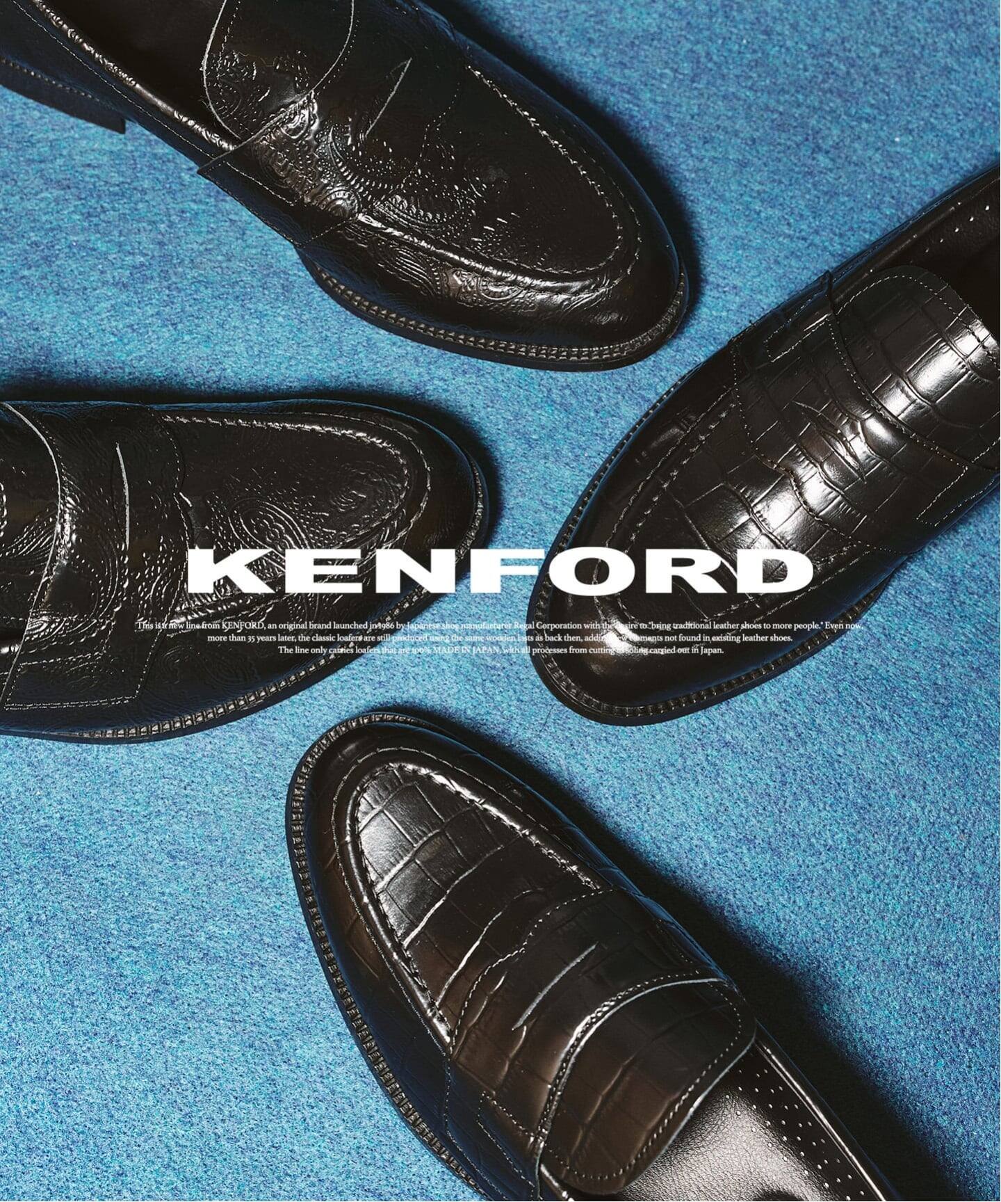 KENFORD / ケンフォード】 EMBOSSED LOAFERS PAISLEY（ローファー 