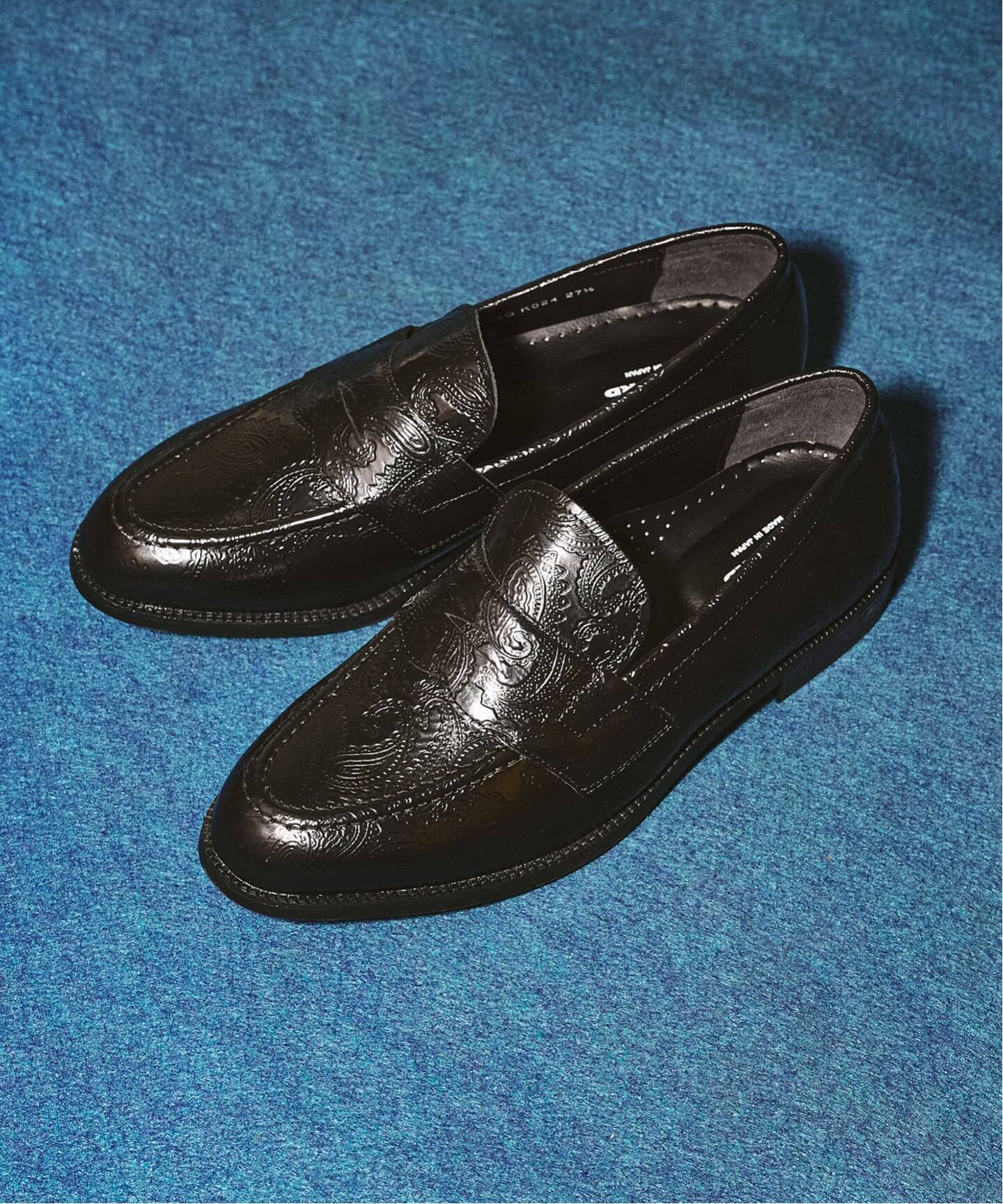KENFORD / ケンフォード】 EMBOSSED LOAFERS PAISLEY（ローファー 