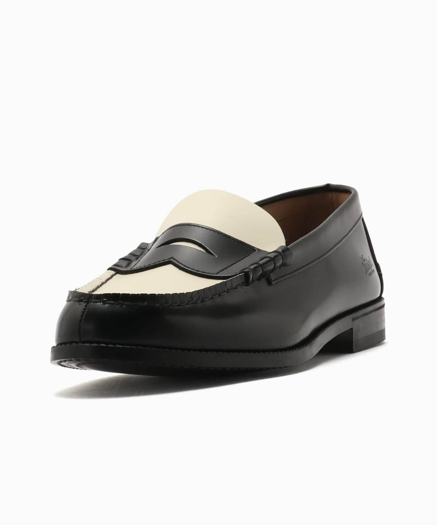 The Kenford Fineshoes COMBI LOAFERS / BLACK WHITE（ローファー