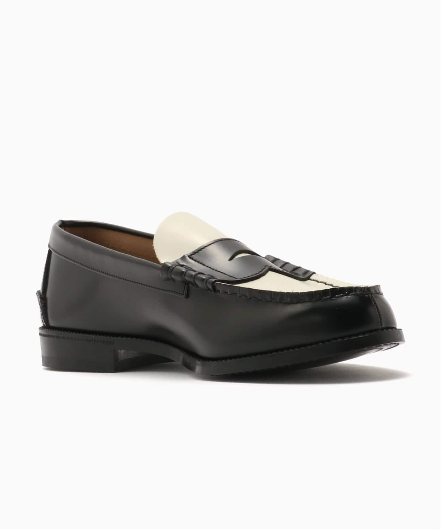 The Kenford Fineshoes COMBI LOAFERS / BLACK WHITE（ローファー