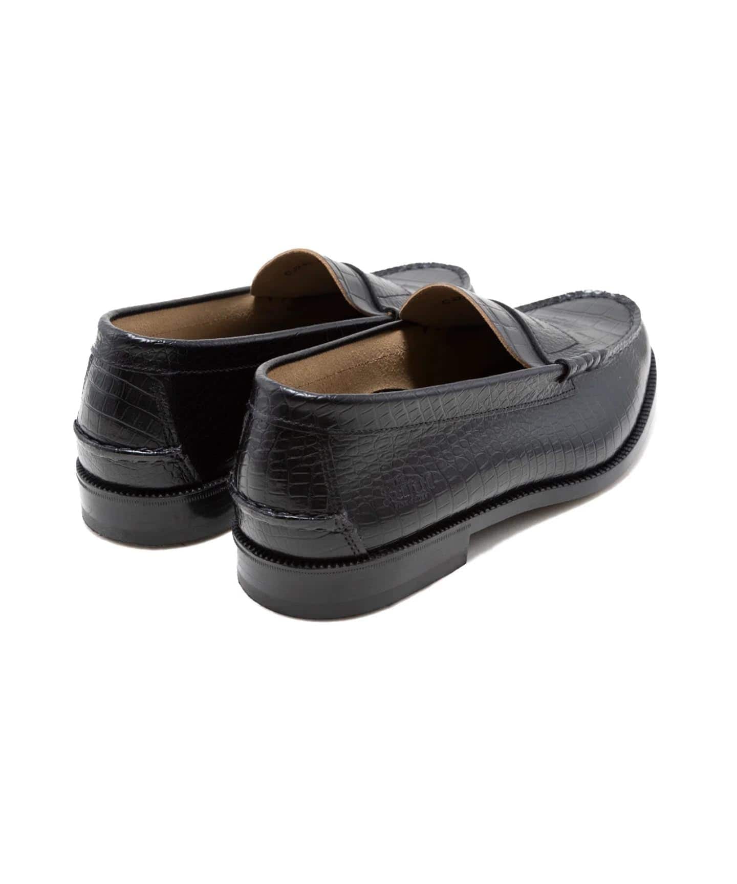 The Kenford Fineshoes EMBOSSED LOAFERS / BLACK CROCODI（その他