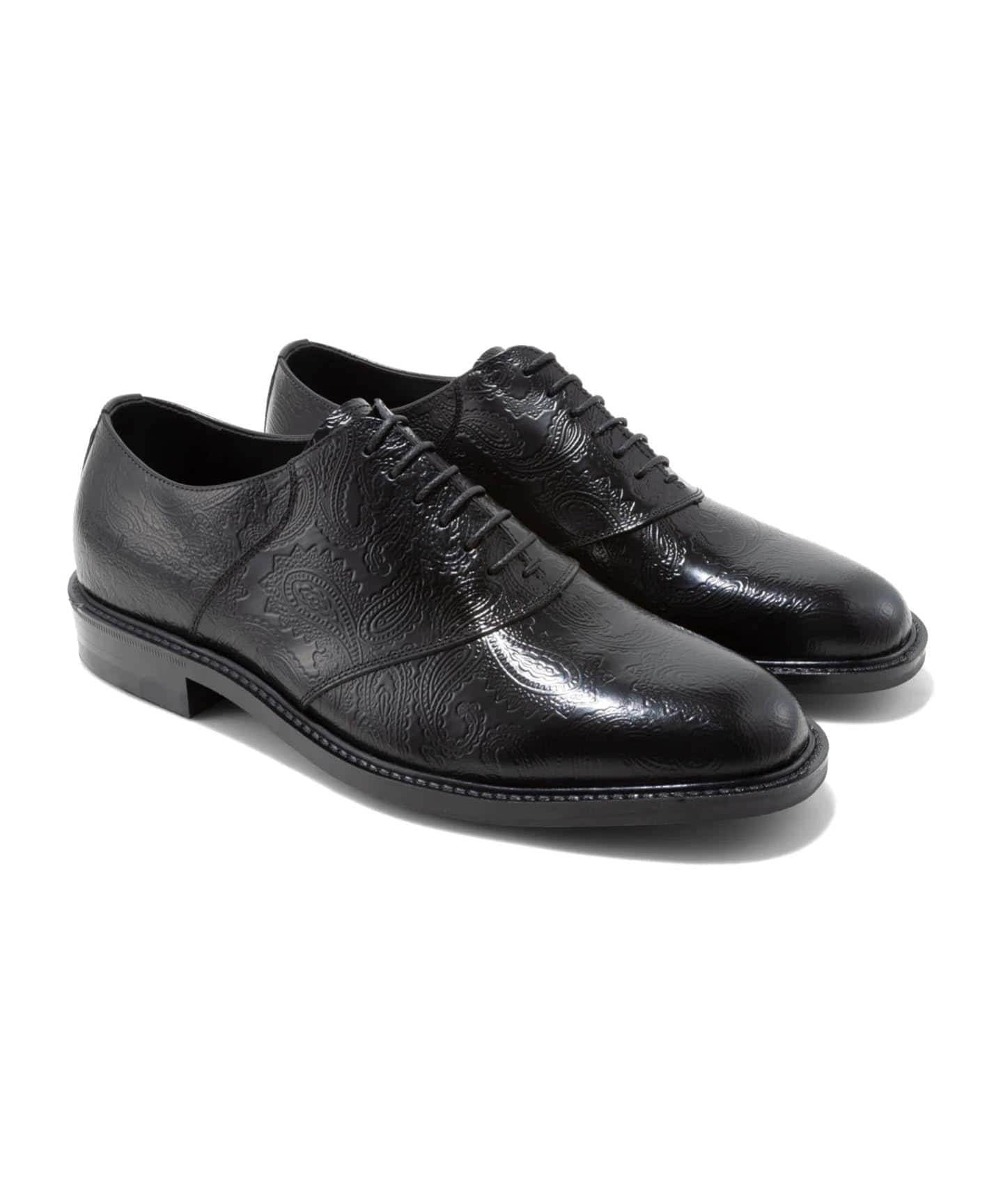 The Kenford Fineshoes CLASSIC SADDLE/BLACK PAISLEY（レザーシューズ