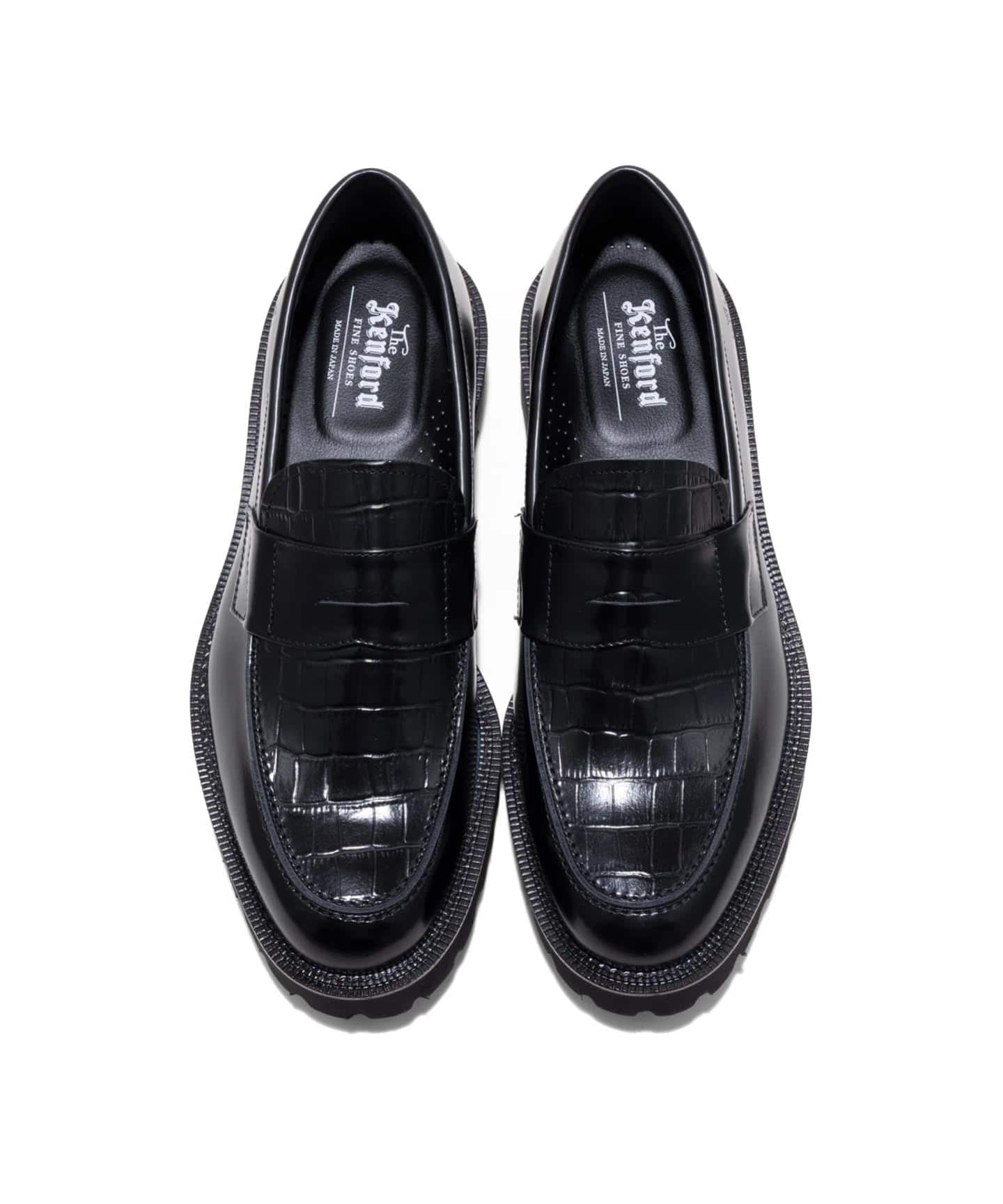 The Kenford Fineshoes NEW CLASSIC COIN LOAFERS/BLACK BLACK