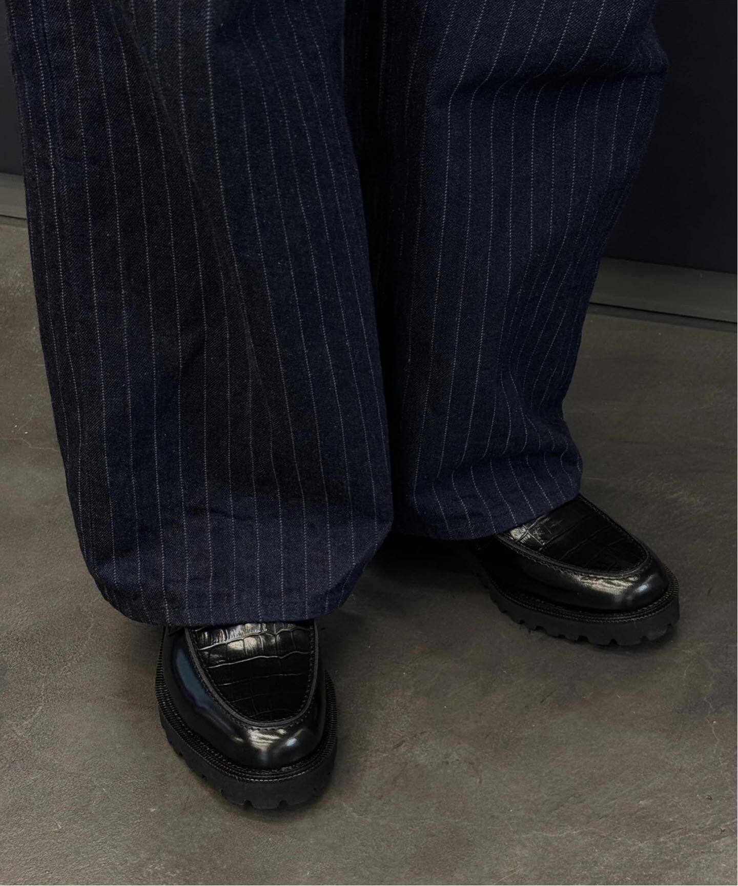 The Kenford Fineshoes NEW CLASSIC COIN LOAFERS/BLACK BLACK