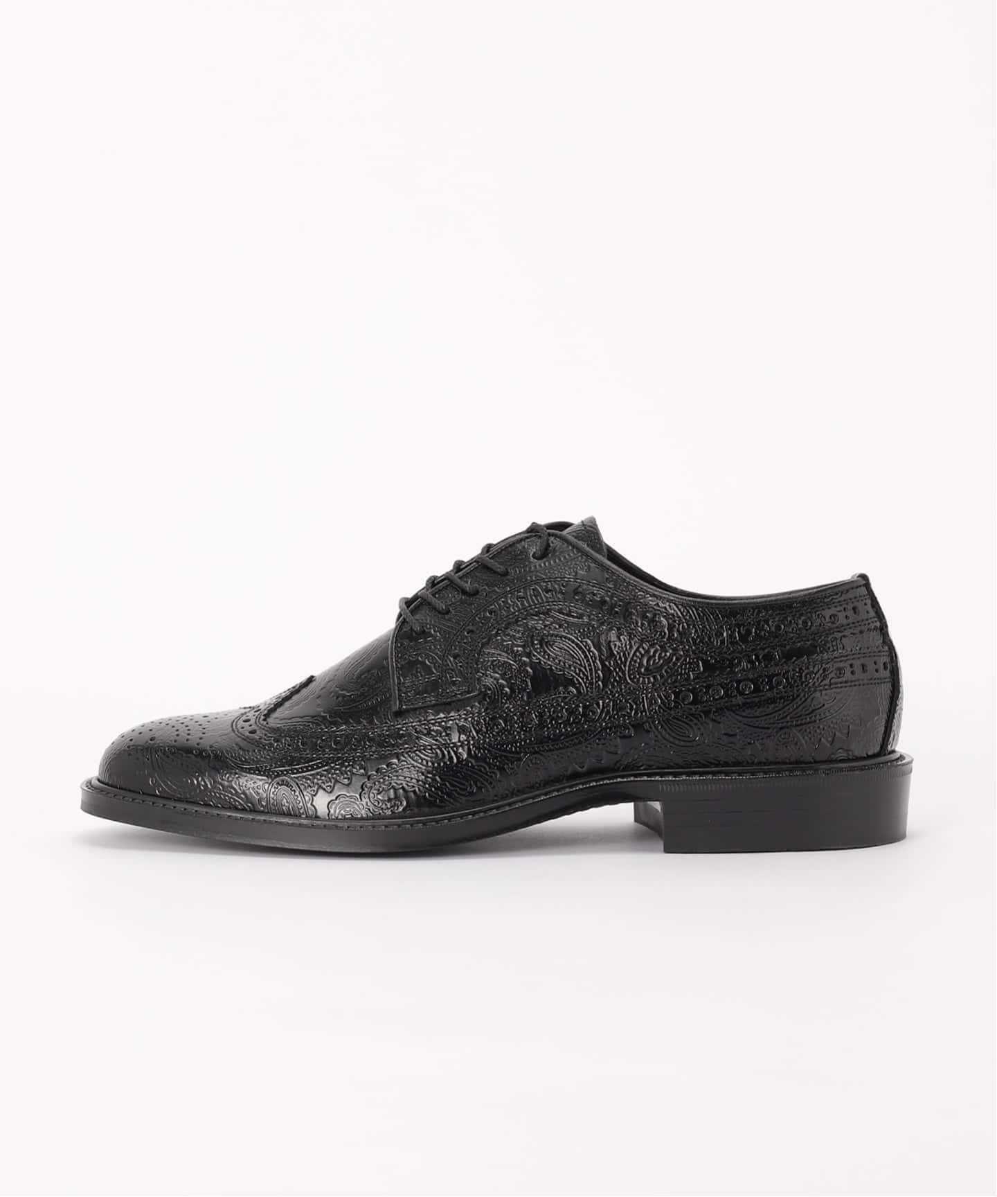 The Kenford Fineshoes CLASSIC WING TIP/BLACK PAISLEY（レザー