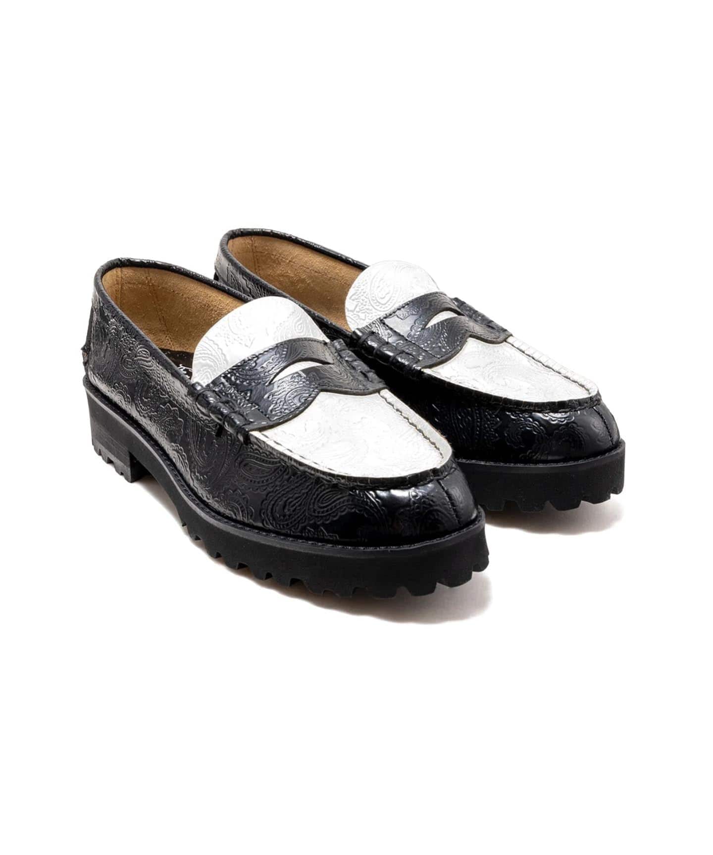 The Kenford Fineshoes TANK SOLE LOAFERS / BLACK WHITE（ローファー