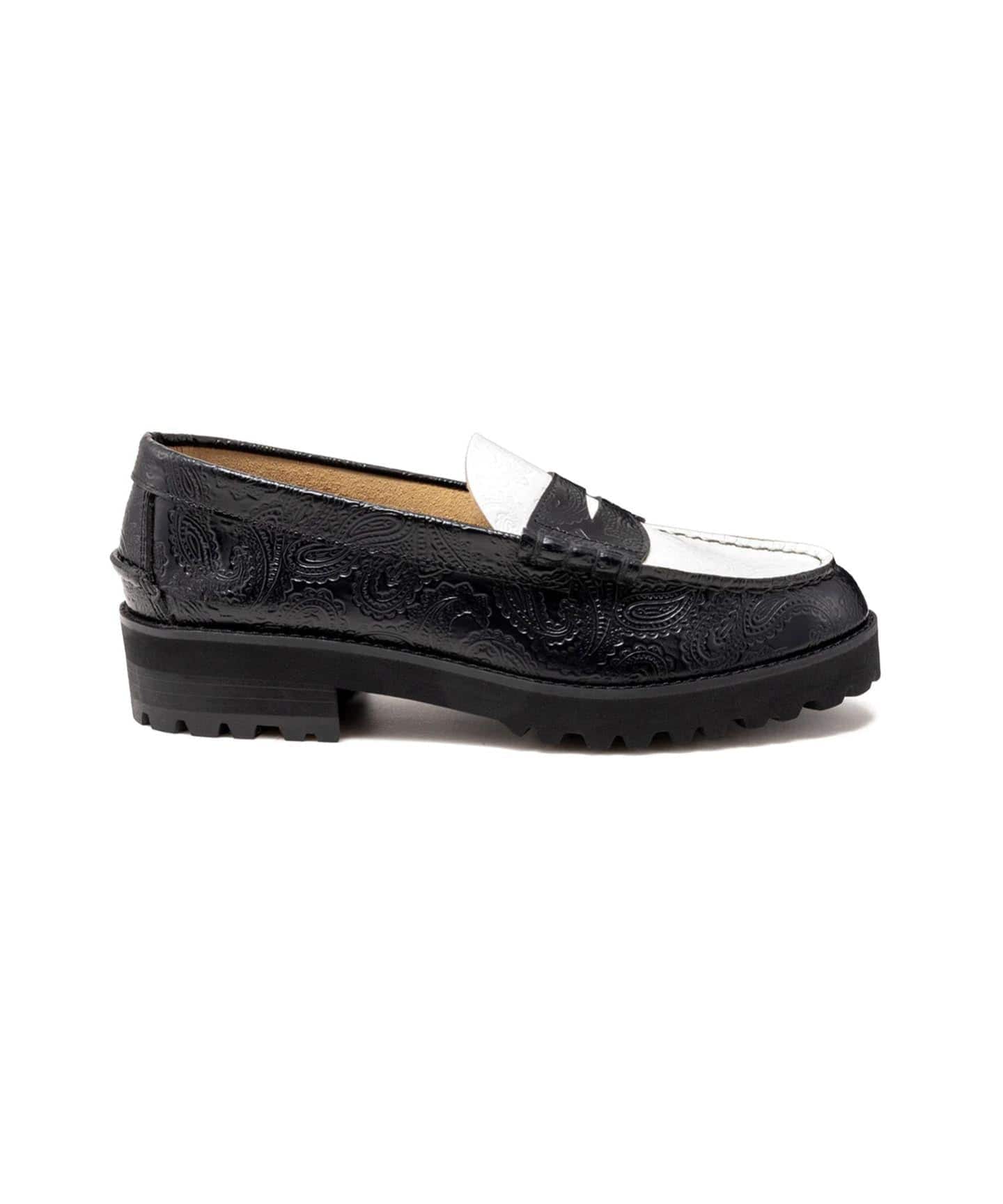 The Kenford Fineshoes TANK SOLE LOAFERS / BLACK WHITE（ローファー