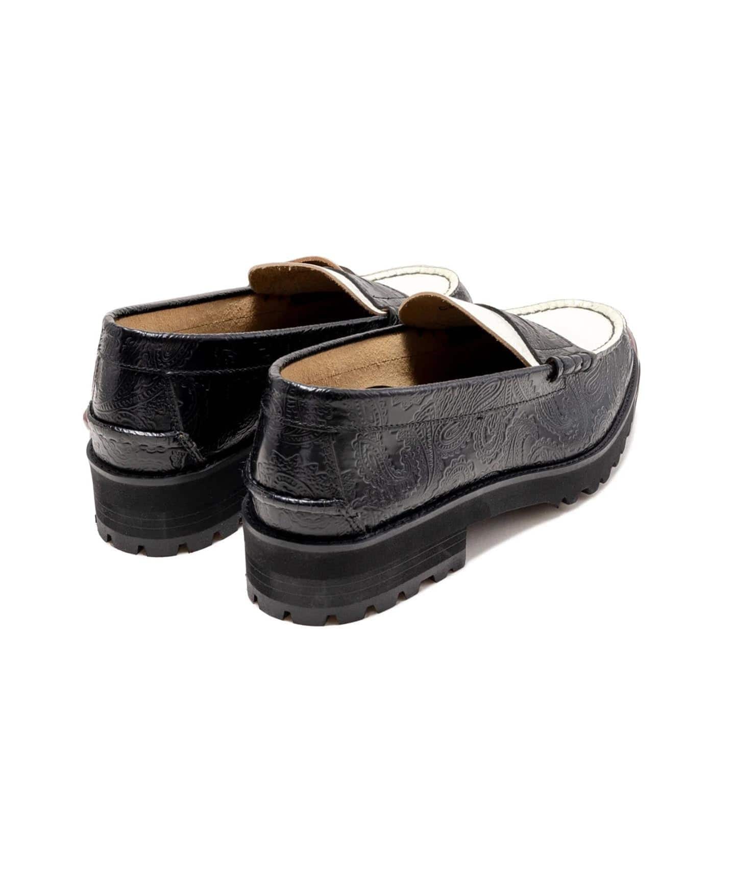 The Kenford Fineshoes TANK SOLE LOAFERS / BLACK WHITE（ローファー