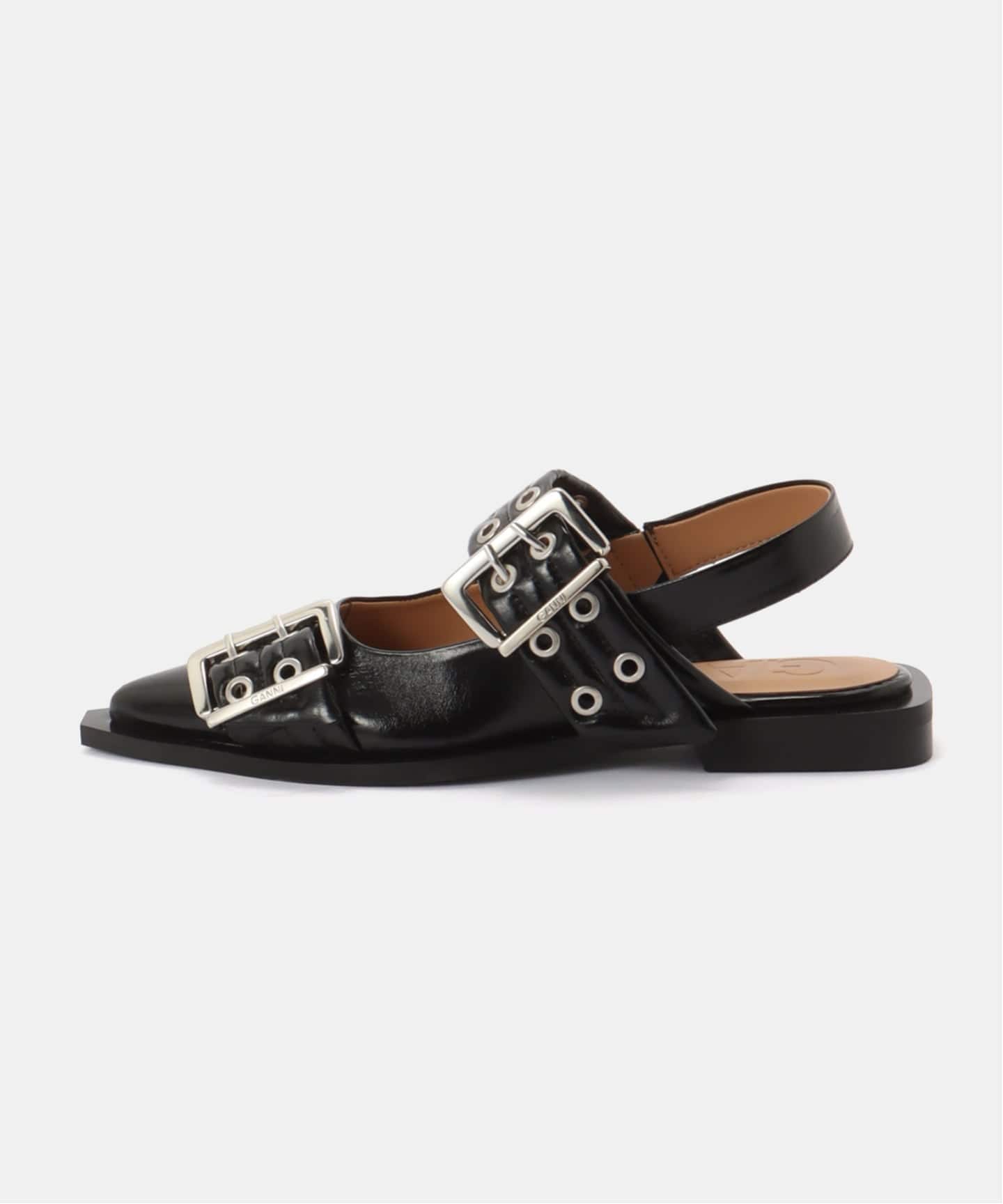 GANNI / ガニー Feminine Buckle Ballerina Naplack（サンダル）｜PULP