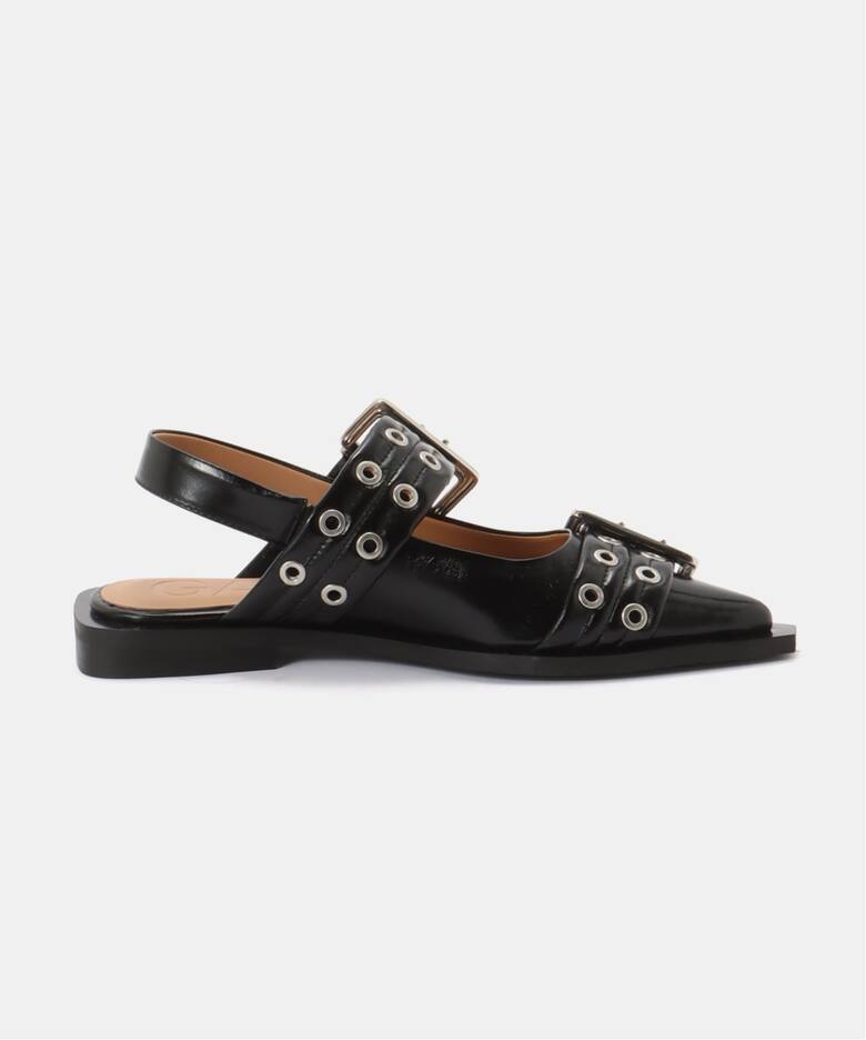 GANNI / ガニー Feminine Buckle Ballerina Naplack（サンダル）｜PULP 